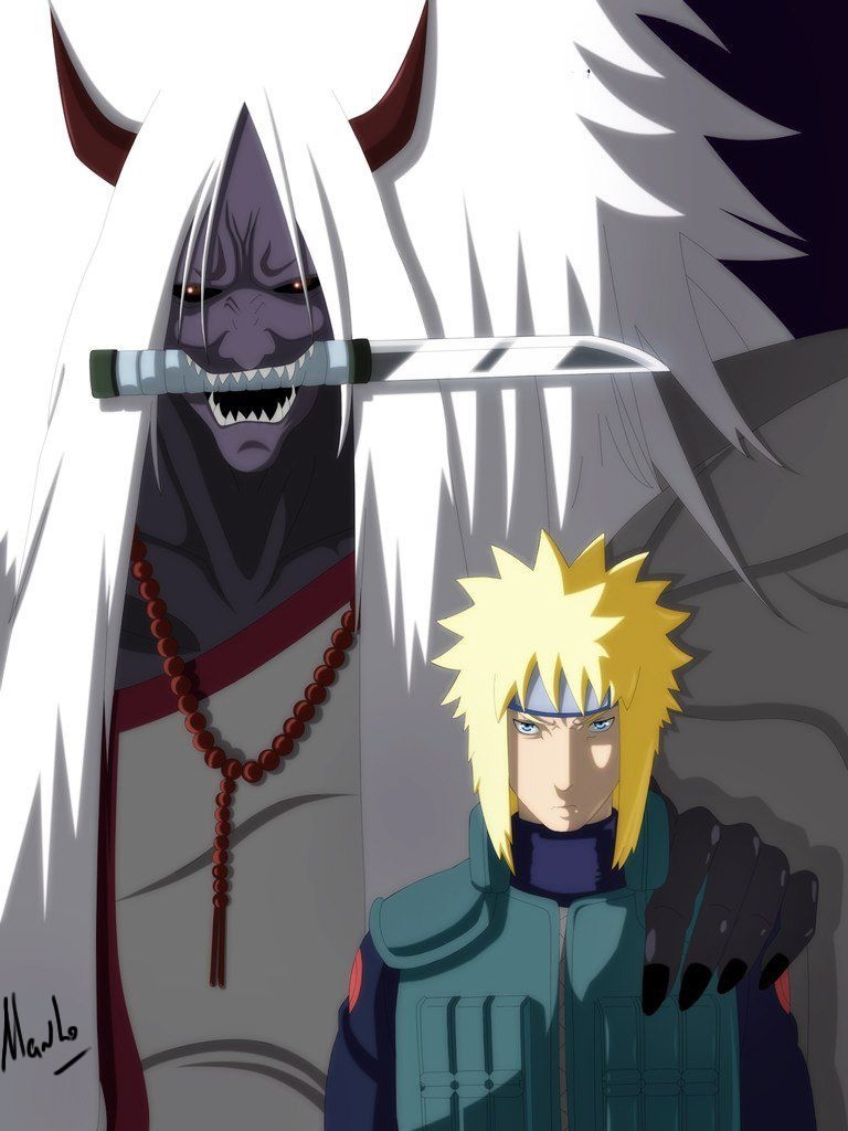 770x1030 Minato with Shinigami. Naruto art, Shinigami, Wallpaper naruto shippuden, Phone