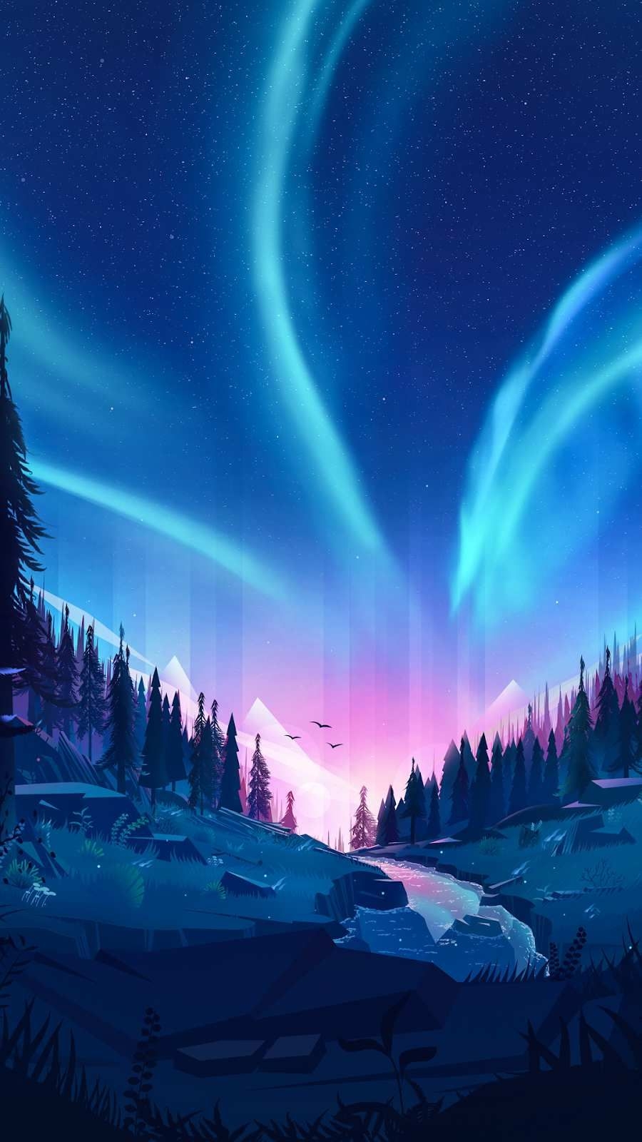 900x1600 Wallpaper Aurora, Phone