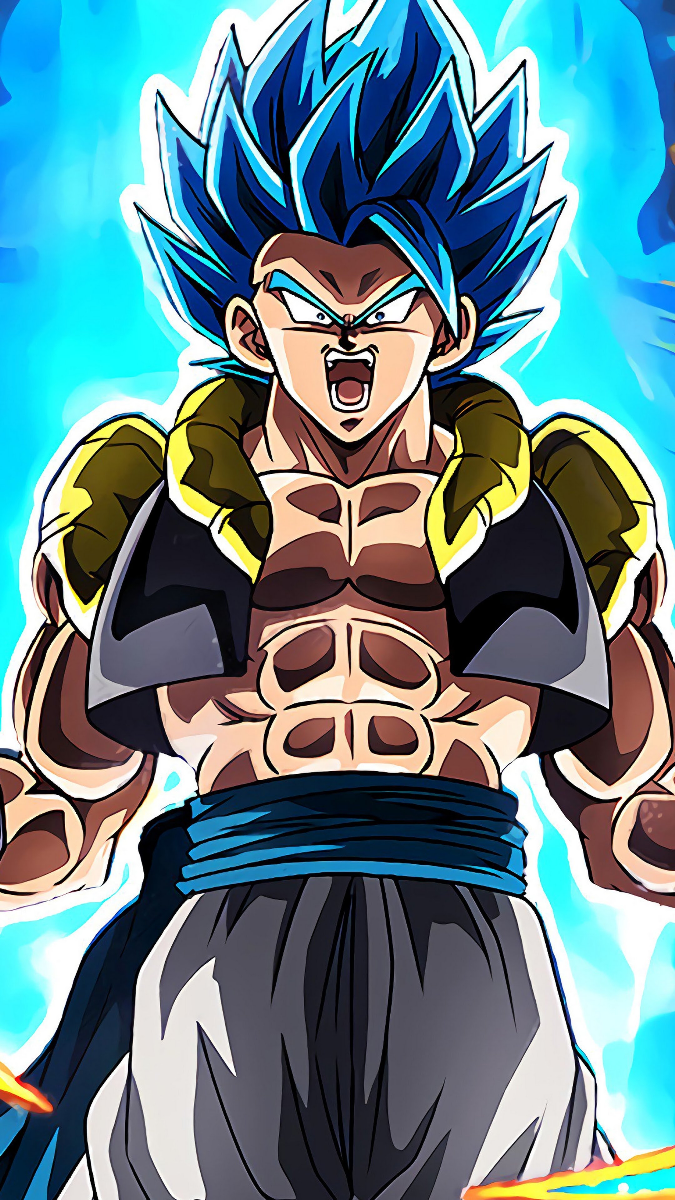 2160x3840 Gogeta Super Saiyan Blue Dragon Ball Super: Broly 4K 3840x2160, Phone