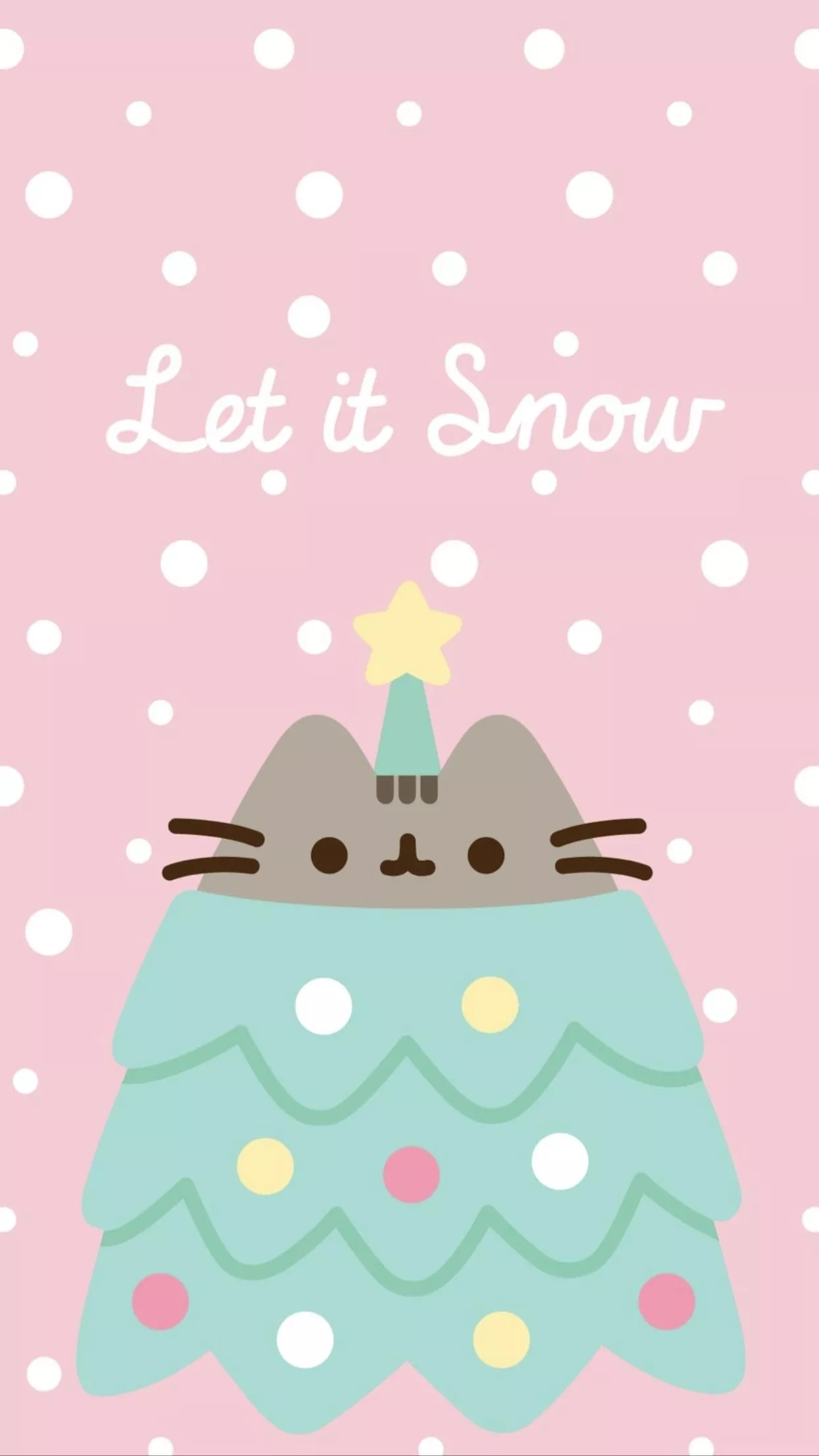 1250x2210 Christmas Pusheen Wallpaper Free, Phone