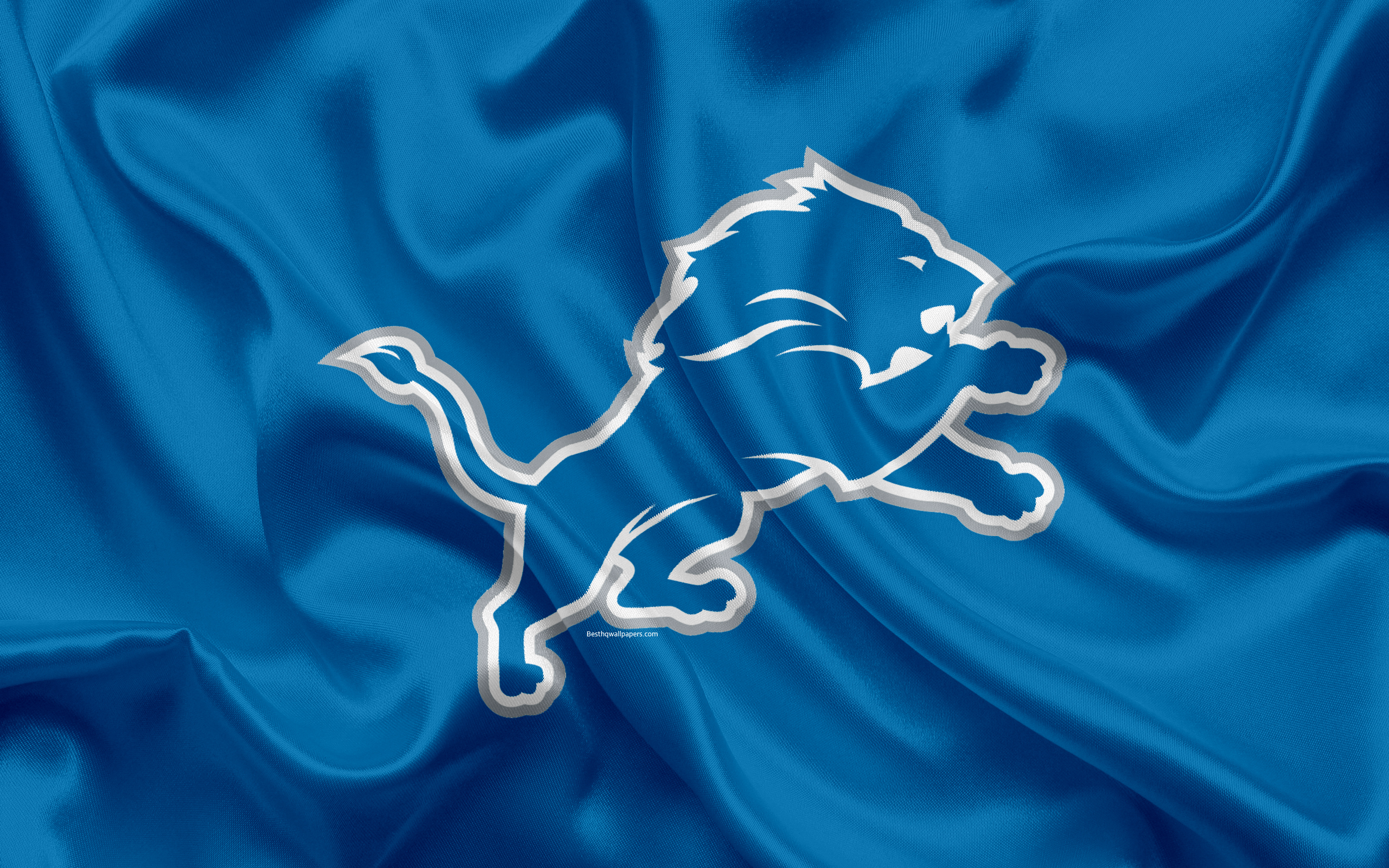 2560x1600 Download wallpaper Detroit Lions, American football, logo, emblem, NFL, National Football League, Detroit, National Football Conference for desktop with resolution. High Quality HD picture wallpaper, Desktop