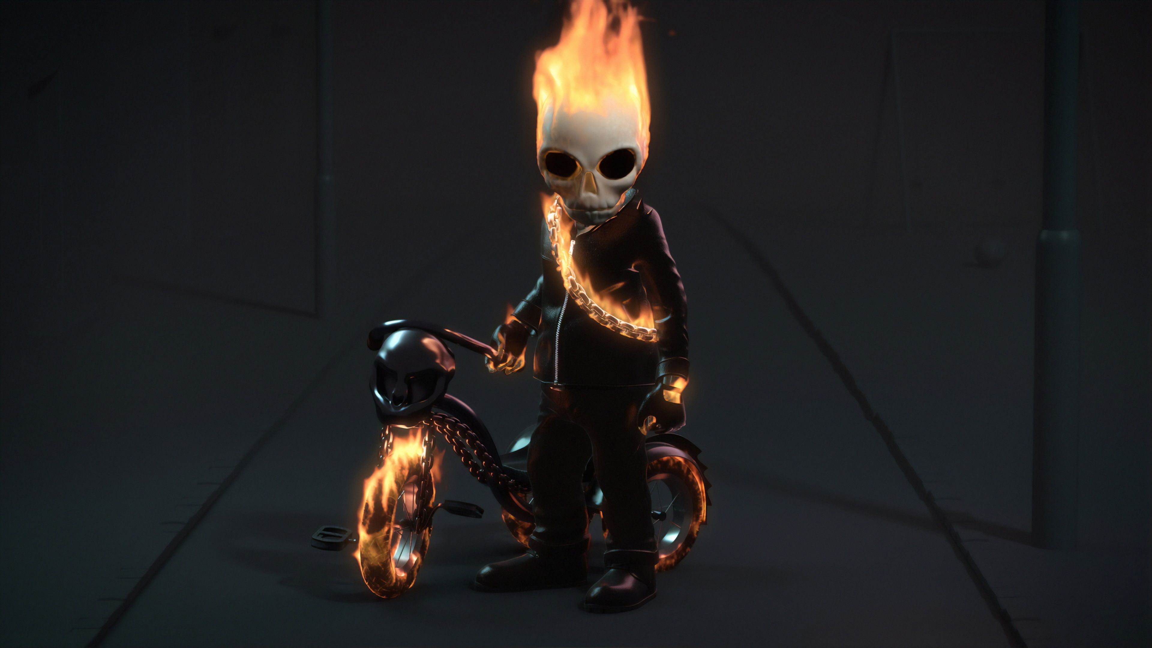 3840x2160 Wallpaper 4k Kid Ghost Rider 4k Wallpaper, Artwork Wallpaper, Digital Art Wallpaper, Ghost Rider Wallpaper, Hd Wallpaper, Superheroes Wallpaper, Desktop