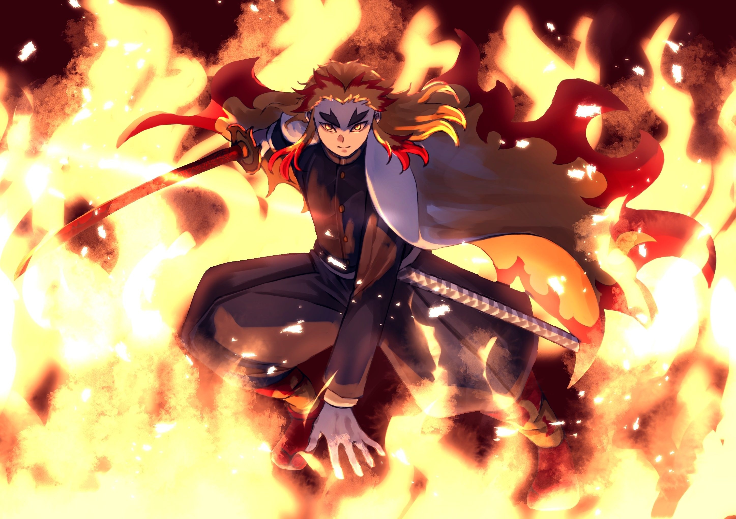 2900x2040 Kyojuro Rengoku From Demon Slayer UHD 4K 3840x2400 Resolution Wallpaper, HD Anime 4K Wallpaper, Image, Photo and Background, Desktop