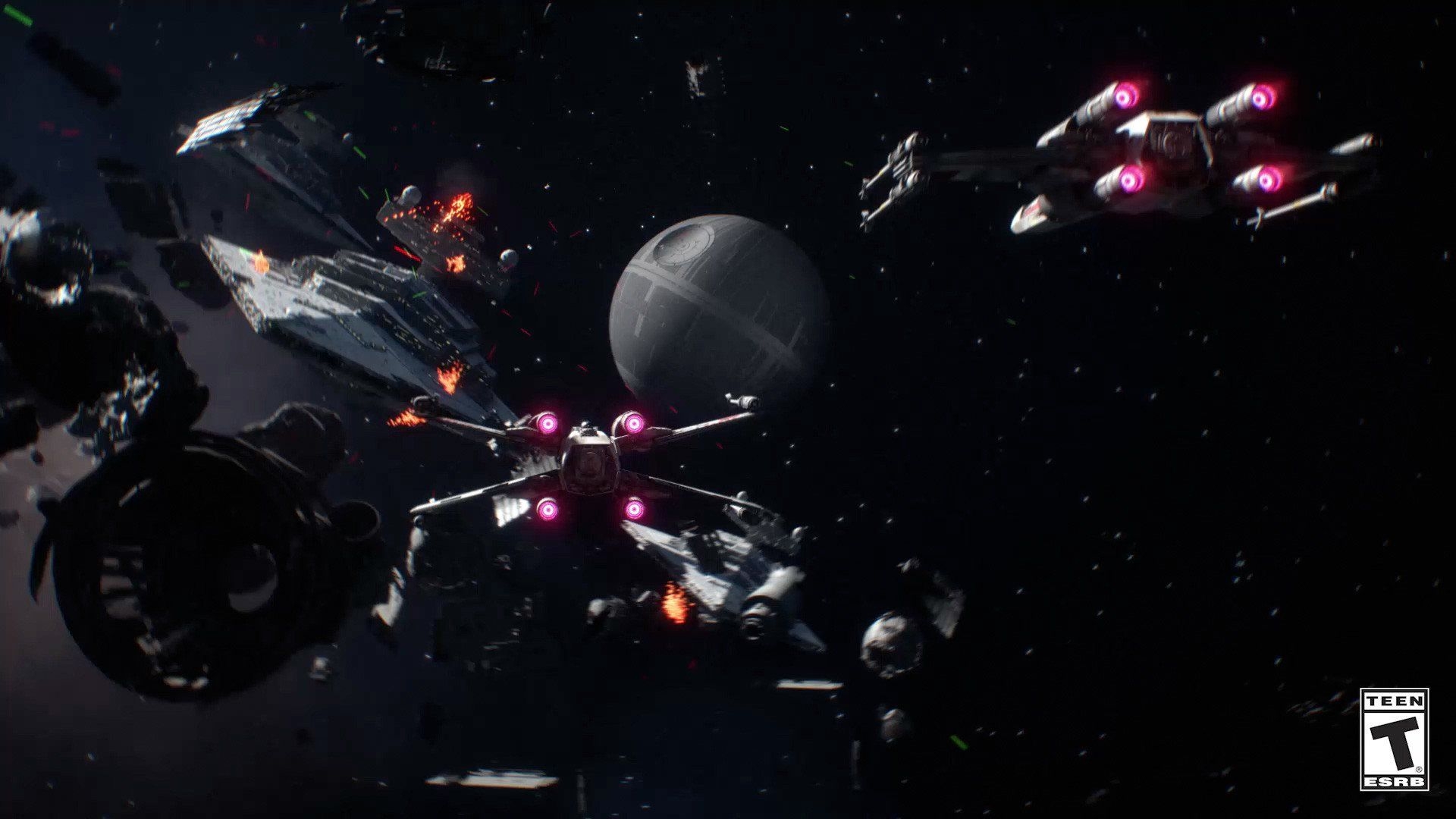 1920x1080 Star Wars Space Battle Phone Wallpaper, Desktop