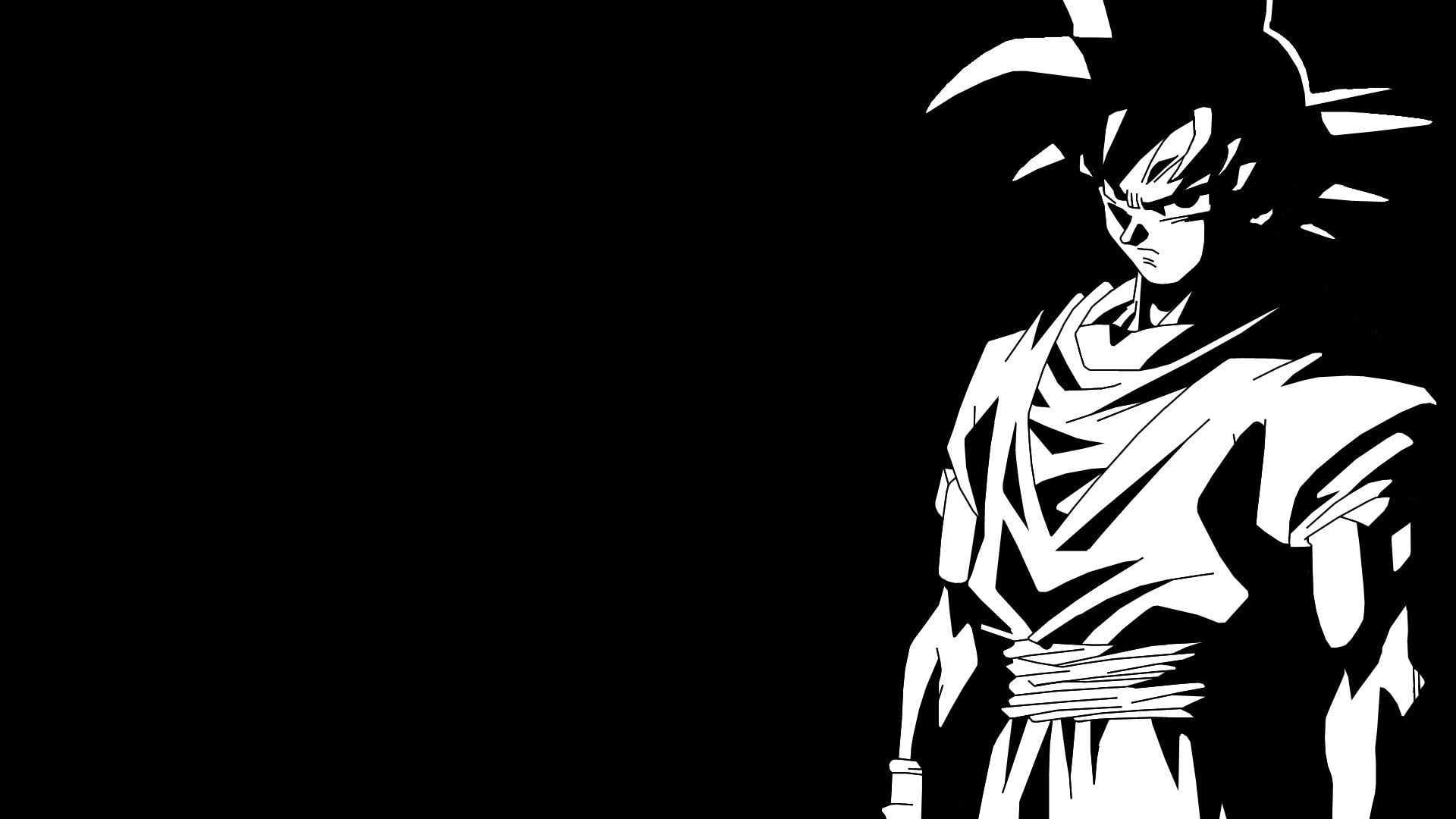 1920x1080 Dragon Ball Dragon Ball Z Black & White #Goku P #wallpaper #hdwallpaper #desktop. Dragon ball wallpaper, Dragon ball, Goku wallpaper, Desktop