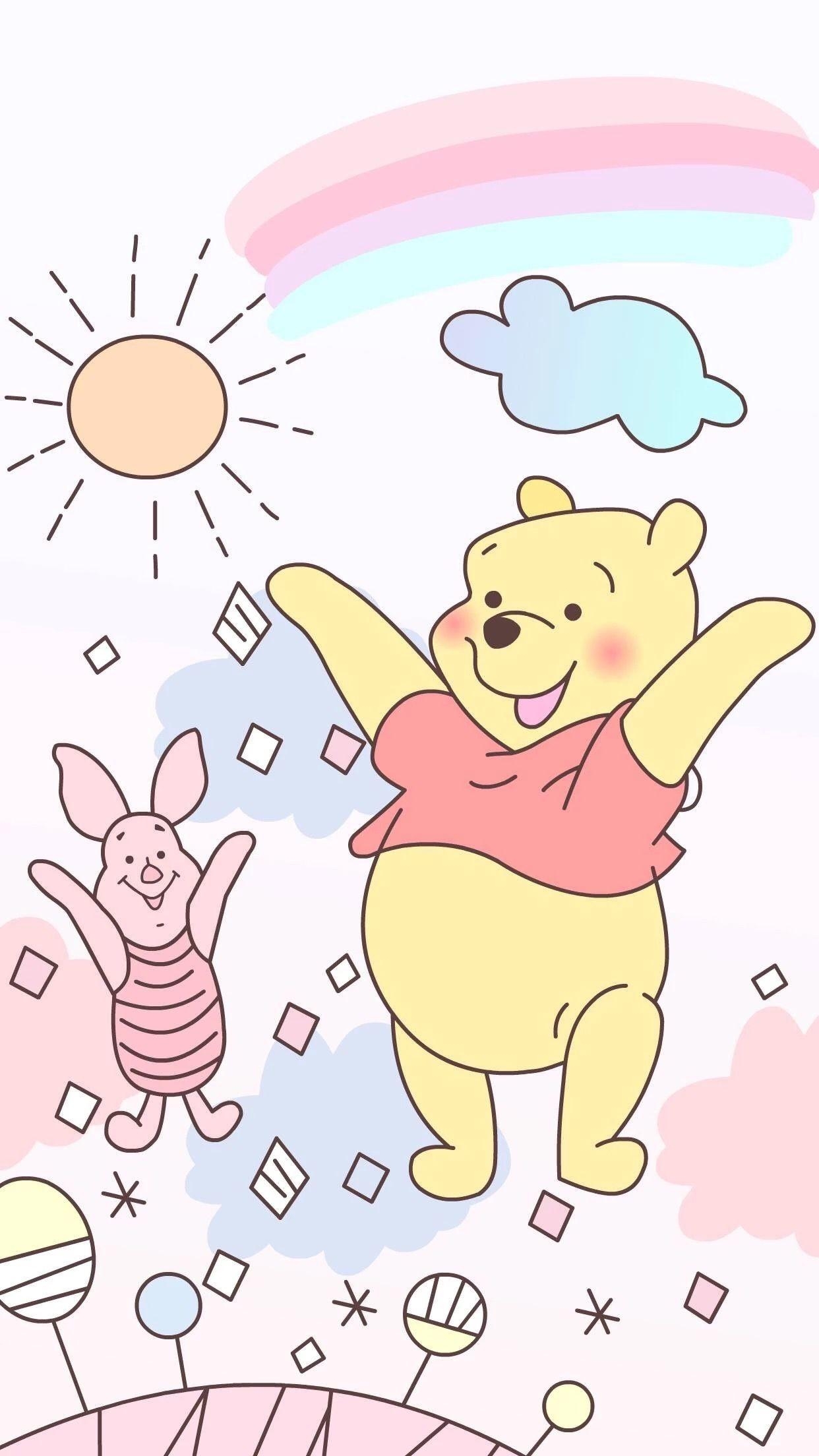 1250x2210 Pooh Bear Wallpaper, Phone