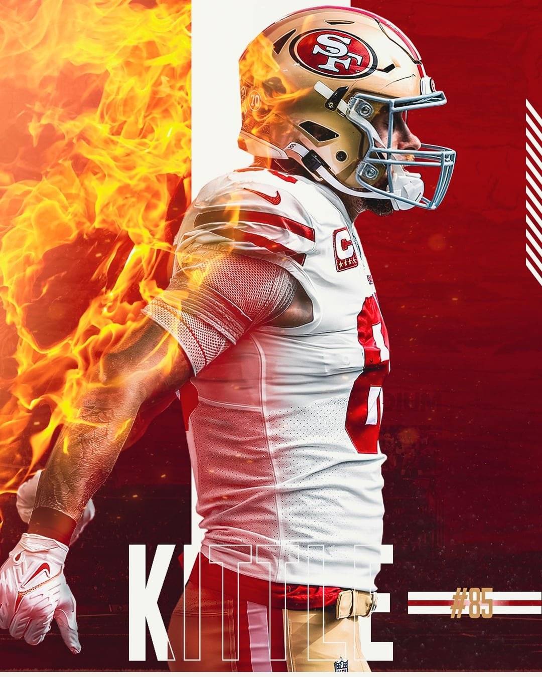 1080x1350 Some art I made for George Kittle, Phone