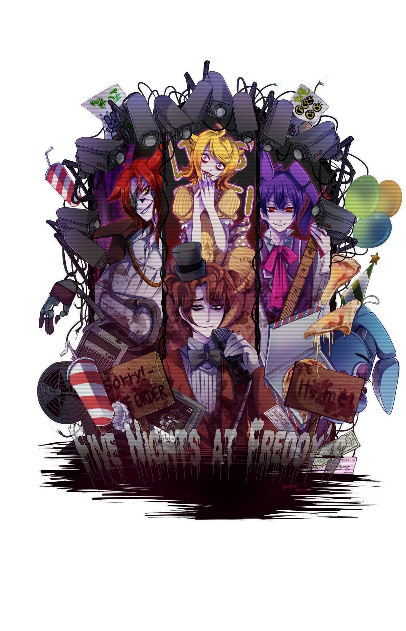 1300x2030 Five Nights at Freddy's Anime Image Board, Phone