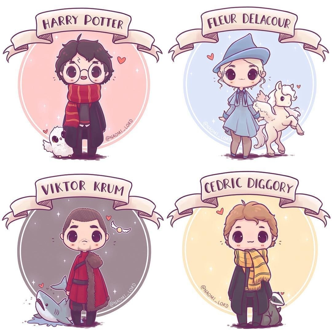 1080x1080 Cute Harry Potter Fan Art Wallpaper, Phone