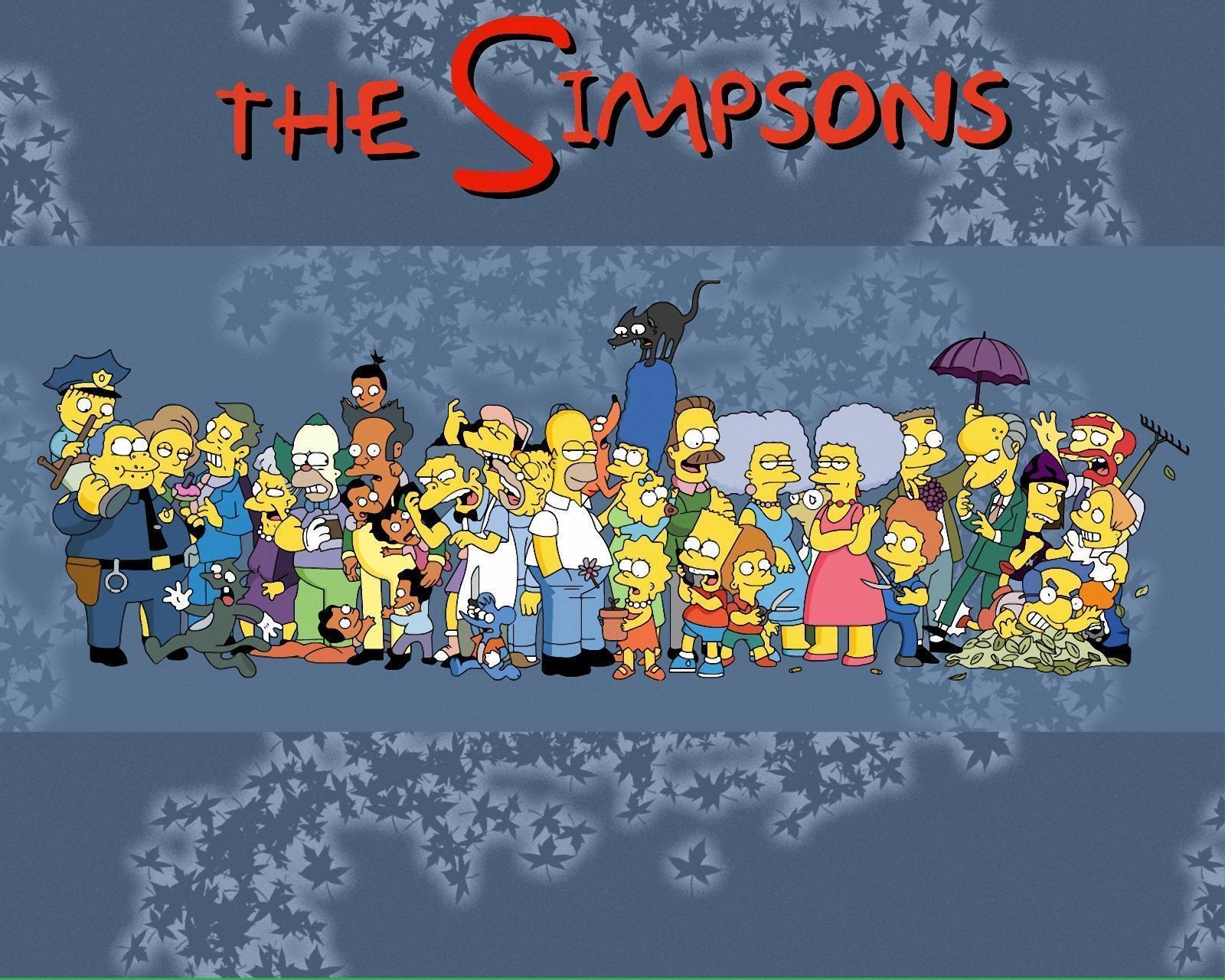 1600x1280 The Simpsons all characters free desktop background, Desktop