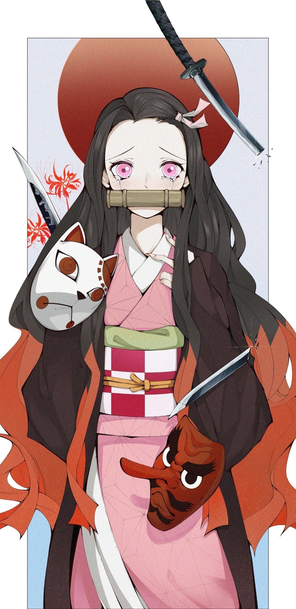 1250x2560 Kamado Nezuko iPhone Wallpaper, Phone