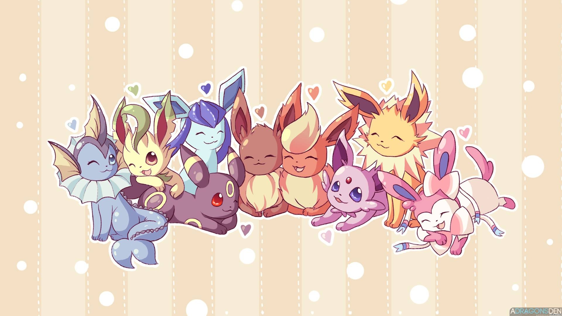 1920x1080 Eevee evolutions wallpaper, Desktop