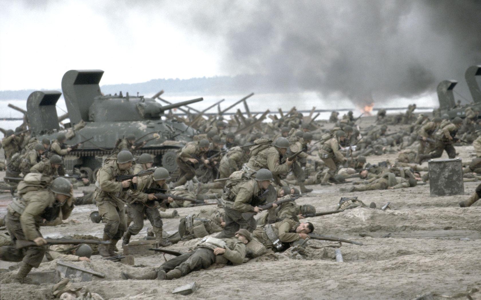 1680x1050 Saving Private Ryan image Storming the Beach HD wallpaper, Desktop