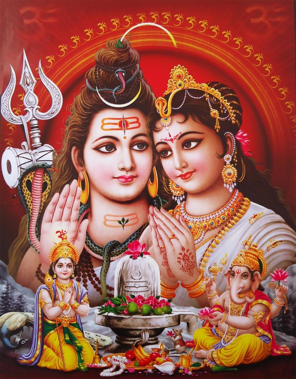 1250x1600 Shiv Parivar HD Wallpaper, Picture, Phone