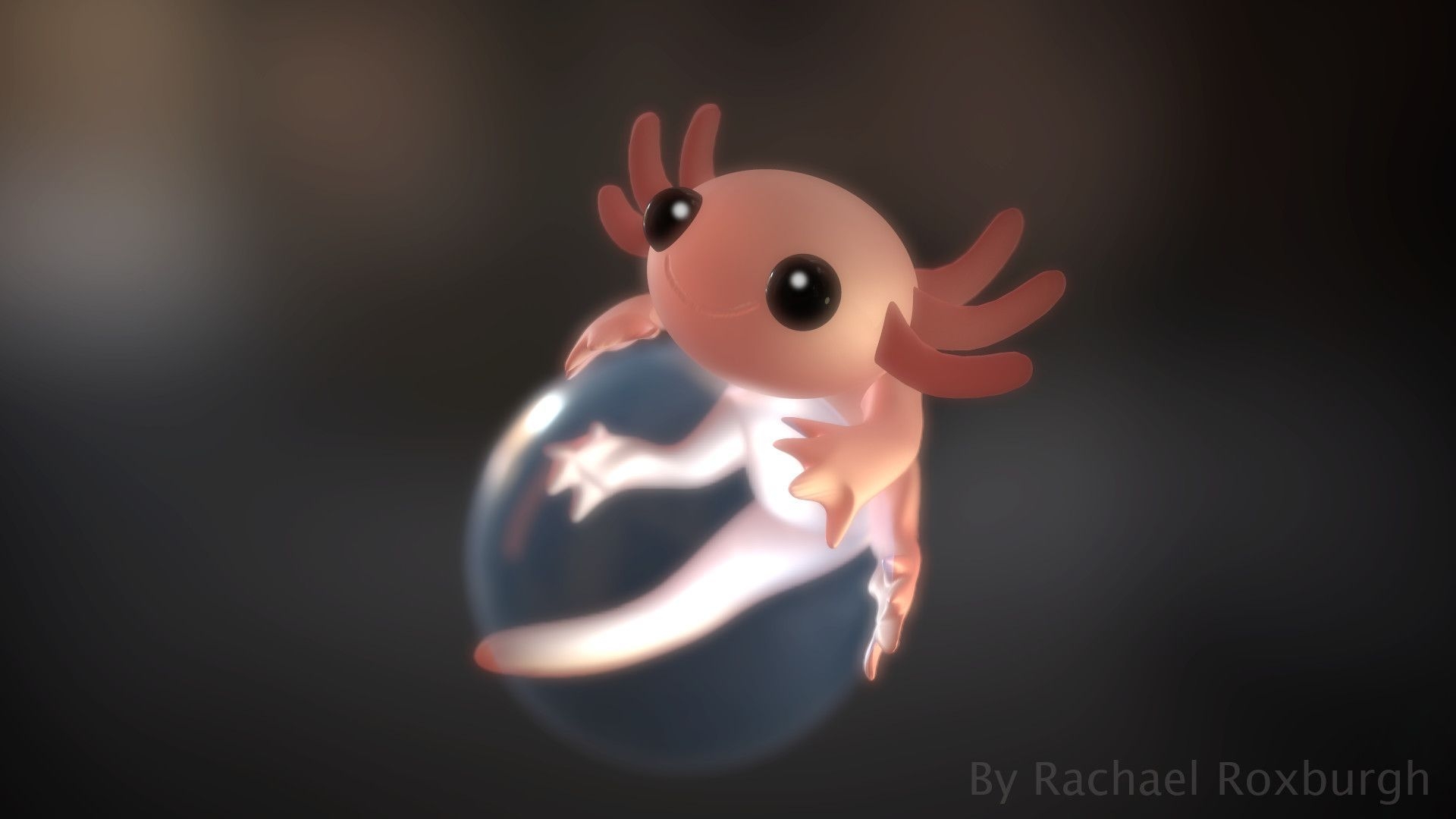 1920x1080 Axolotl Wallpaper. Cute animal drawings, Cute reptiles, Axolotl cute, Desktop