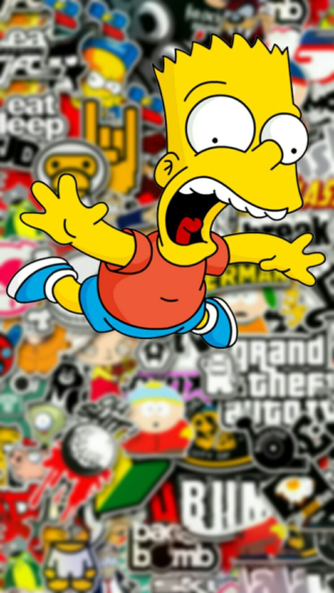 1080x1920 BAPE Bart Simpson Wallpaper.com, Phone