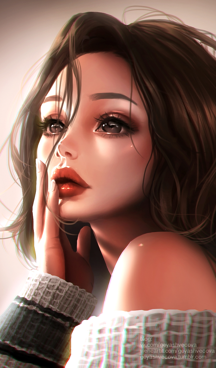 720x1230 Beautiful Cartoon Girl Wallpaper Download, Phone