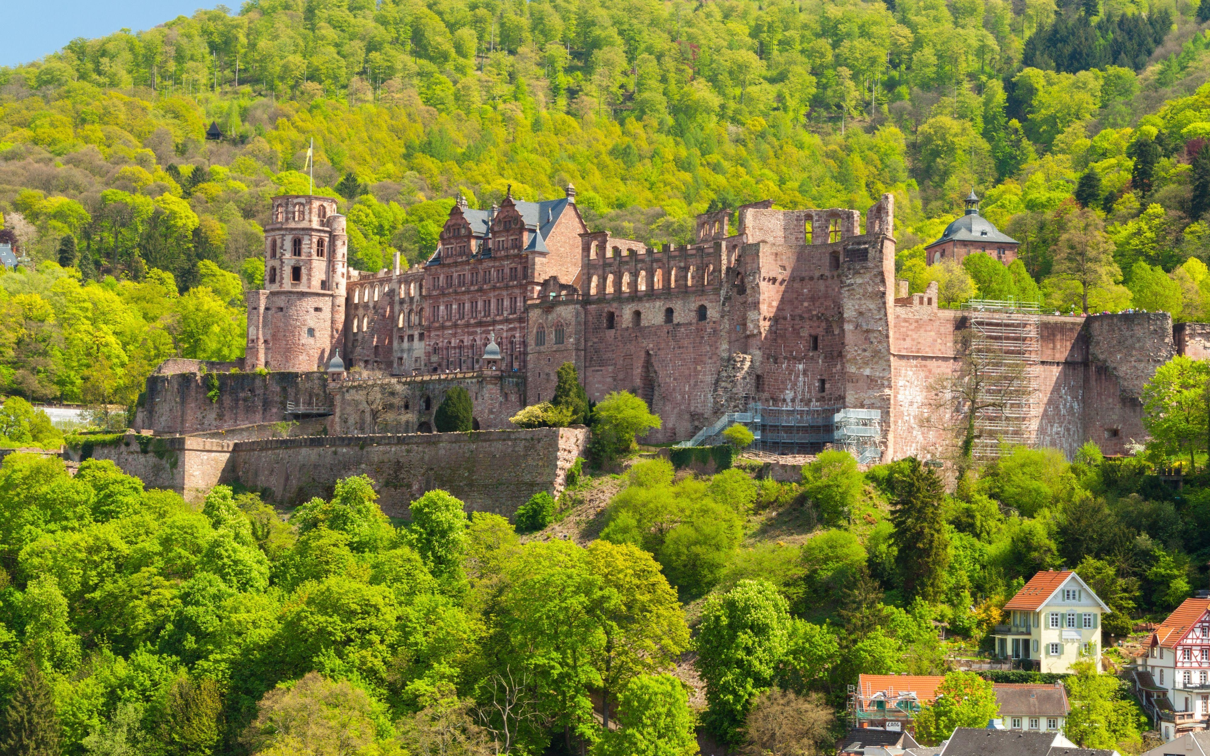 4000x2500 The Ruins Of The Castle Heidelberg, Baden Wuertenberg, Germany 4k, Desktop