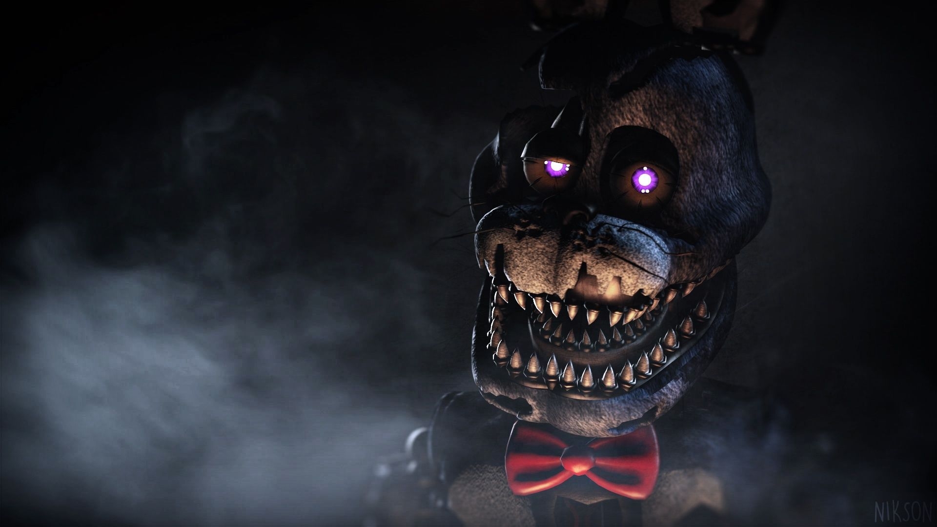 1920x1080 Nightmare bonnie looking spoopy today. Fnaf wallpaper, Fnaf, Five nights at freddy's, Desktop