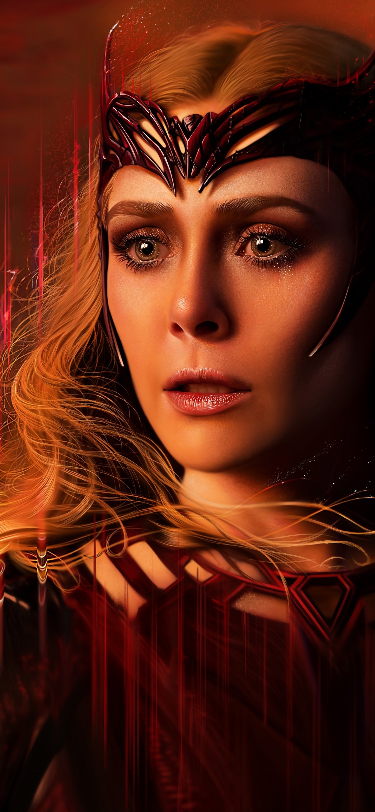 1290x2780 Elizabeth Olsen Wallpaper 4K, Scarlet Witch, People, Phone