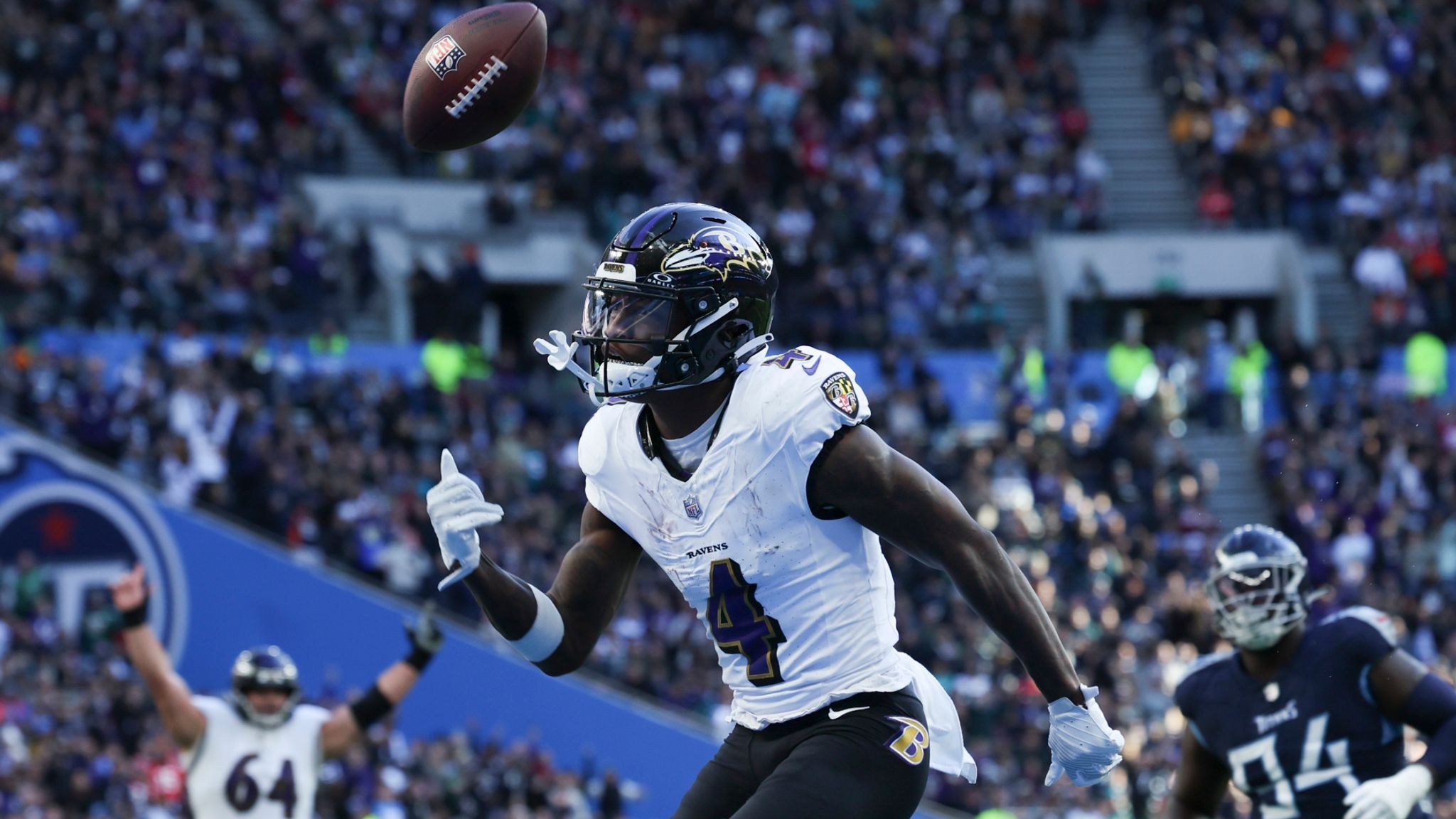 2050x1160 Batimore Ravens receiver Zay Flowers, Desktop