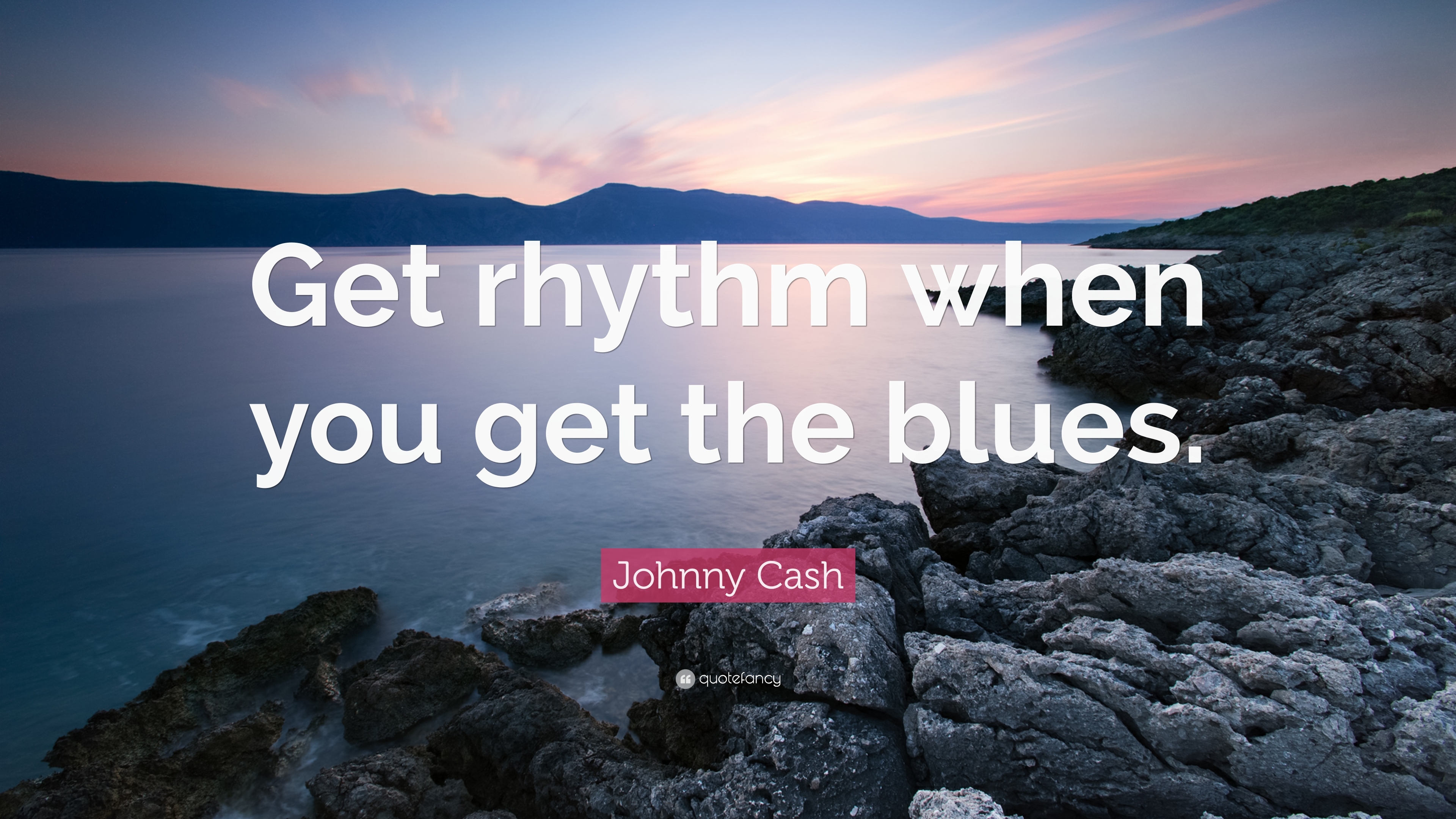 3840x2160 Johnny Cash Quote: “Get rhythm when you get the blues.” 12, Desktop