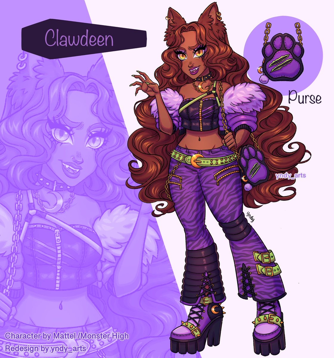 1130x1200 Clawdeen X Draculaura Fanart, Phone