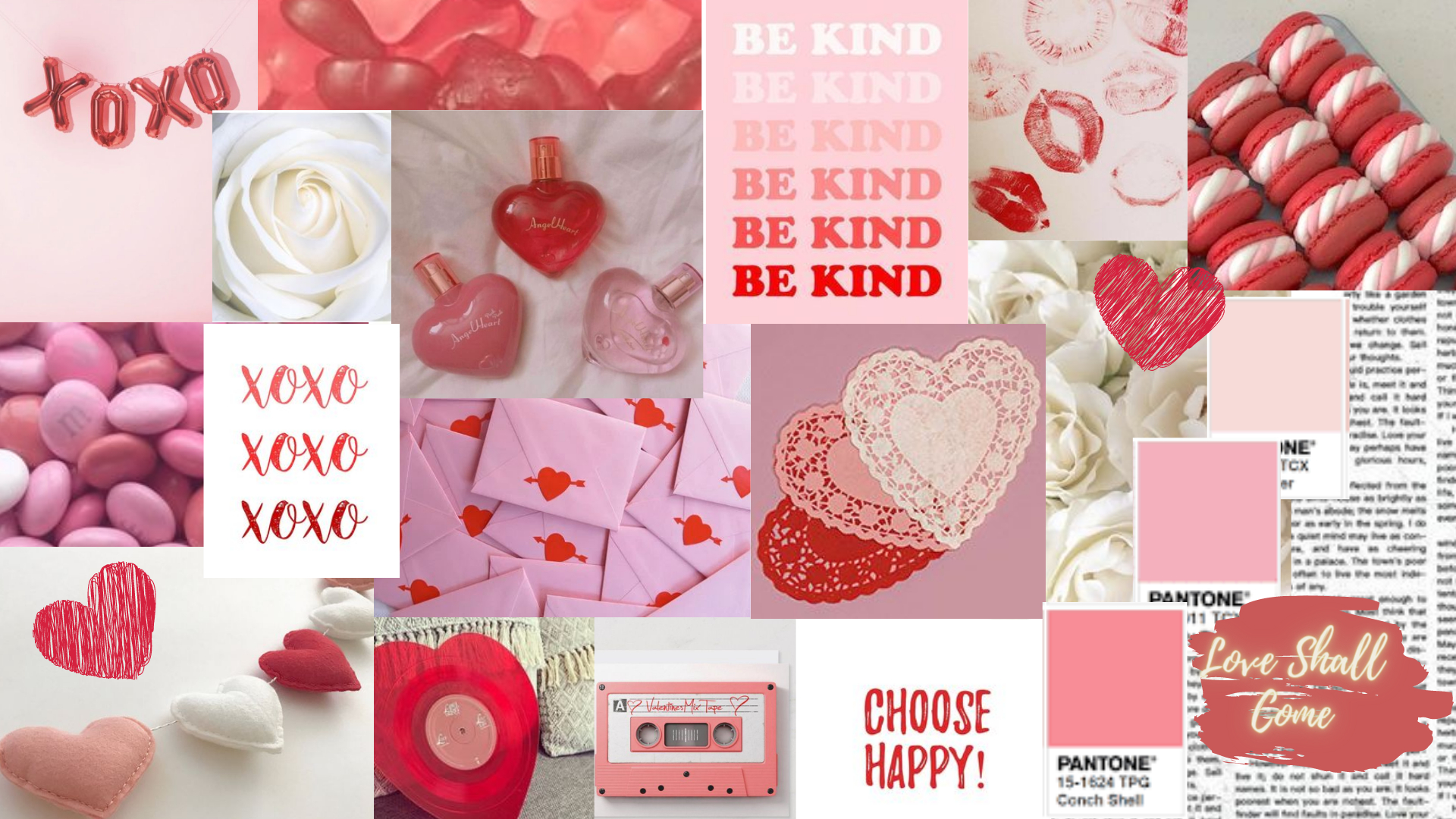 1920x1080 Valentines Collage Aesthetic. Cute Desktop Wallpaper, Computer Wallpaper Desktop Wallpaper, Wallpaper Pc, Desktop