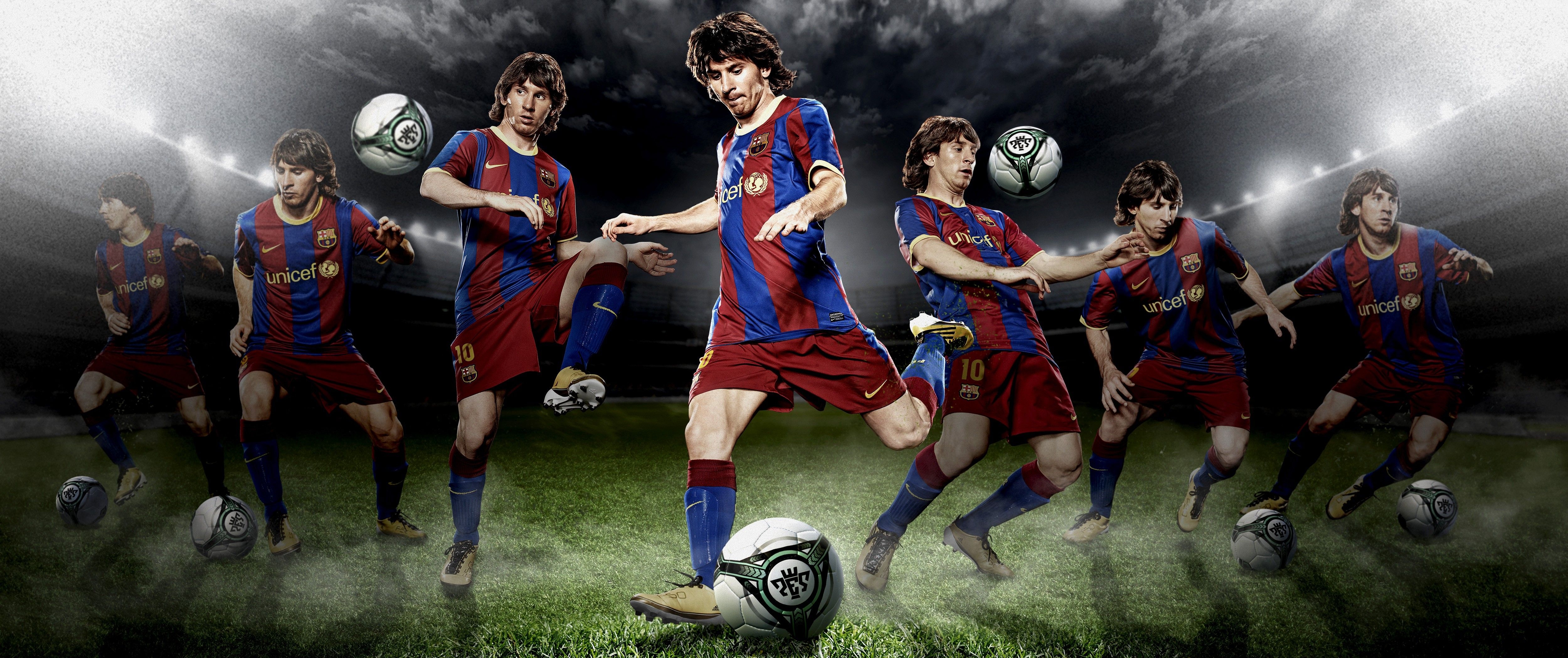 5000x2100 #footballer, #Лионель Месси, , #Barcelona, #Football, #The, Dual Screen