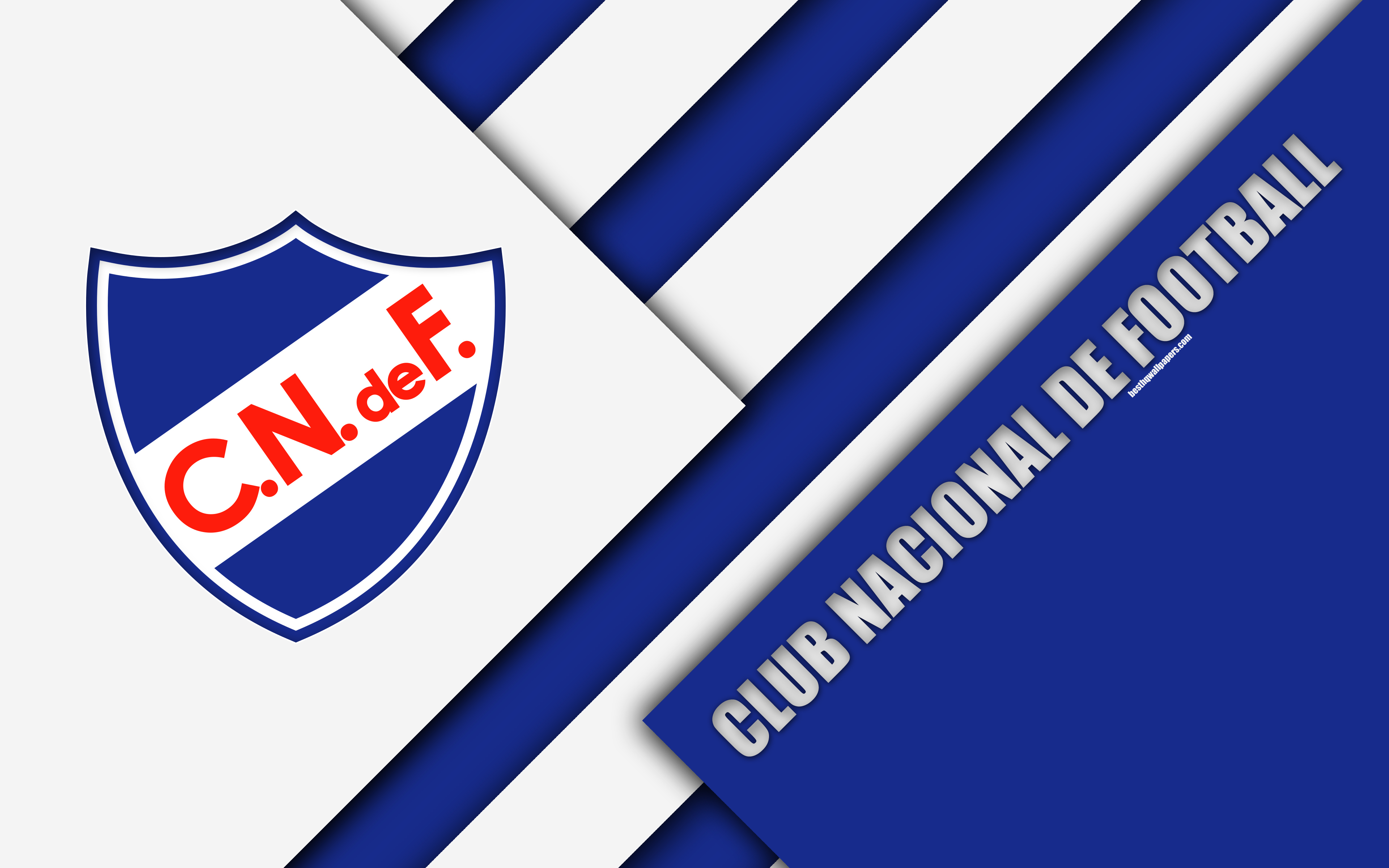 3840x2400 Download wallpaper Club Nacional de Football, 4k, Uruguayan, Desktop