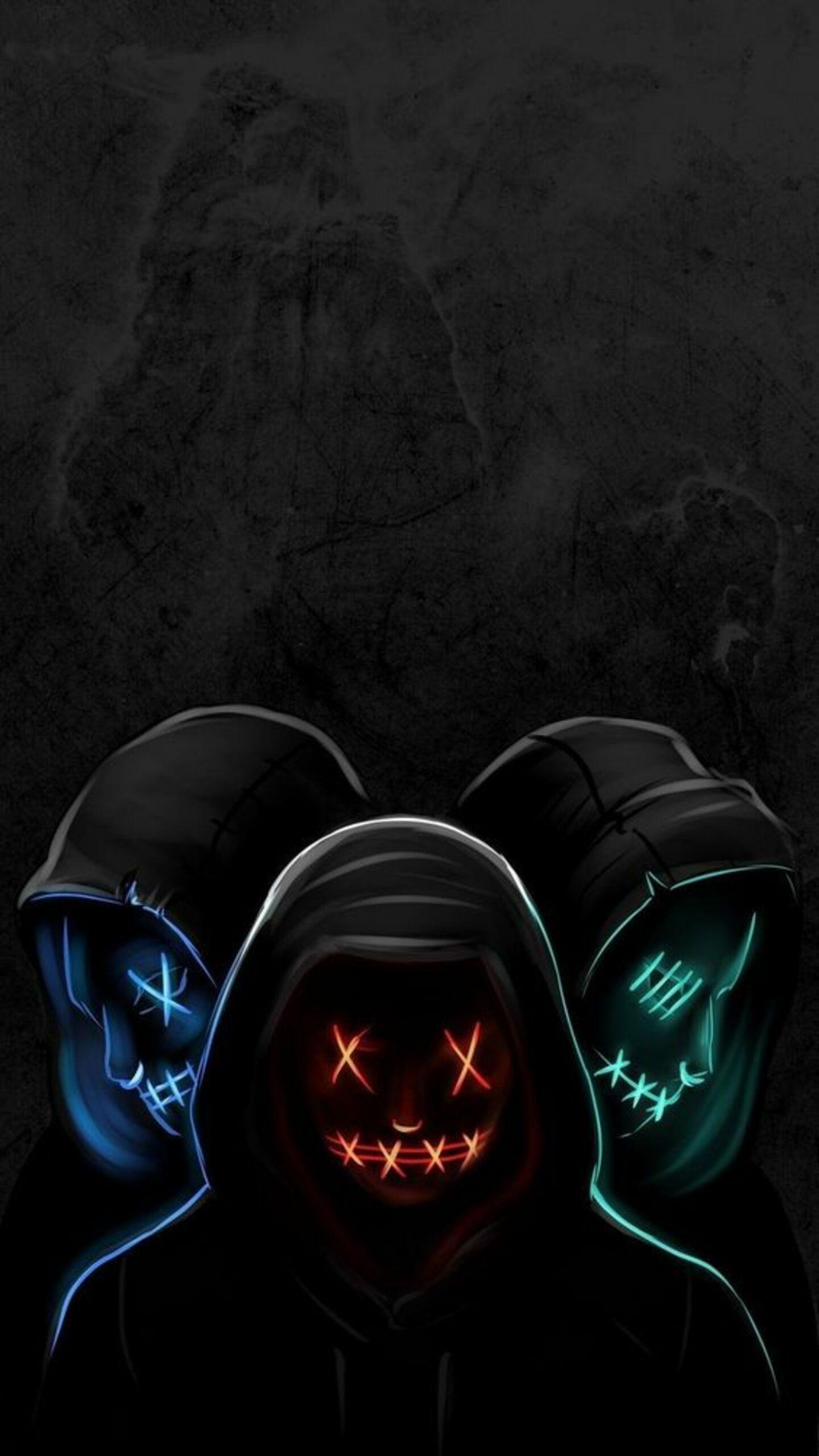 1440x2560 Led Mask Wallpaper, Phone