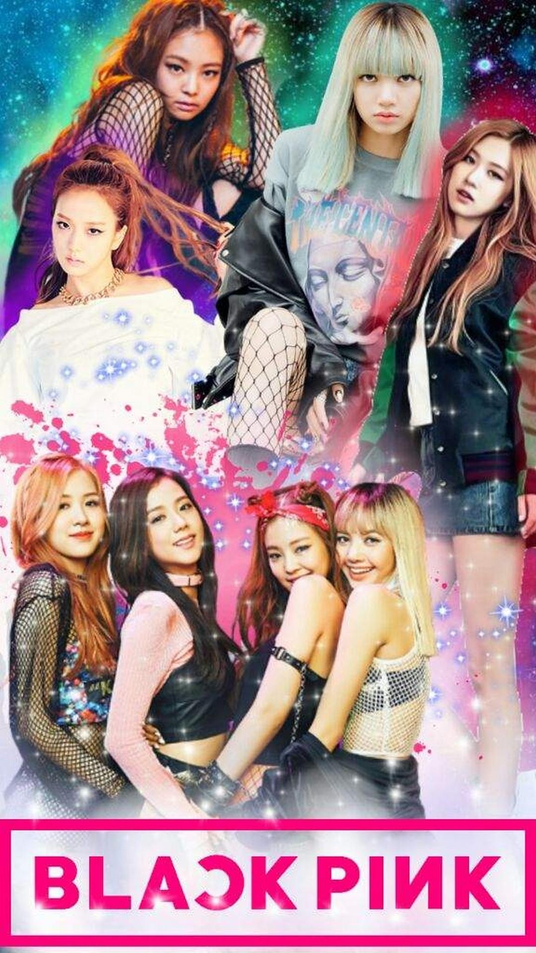 1080x1920 Black Pink iPhone Wallpaper, Phone