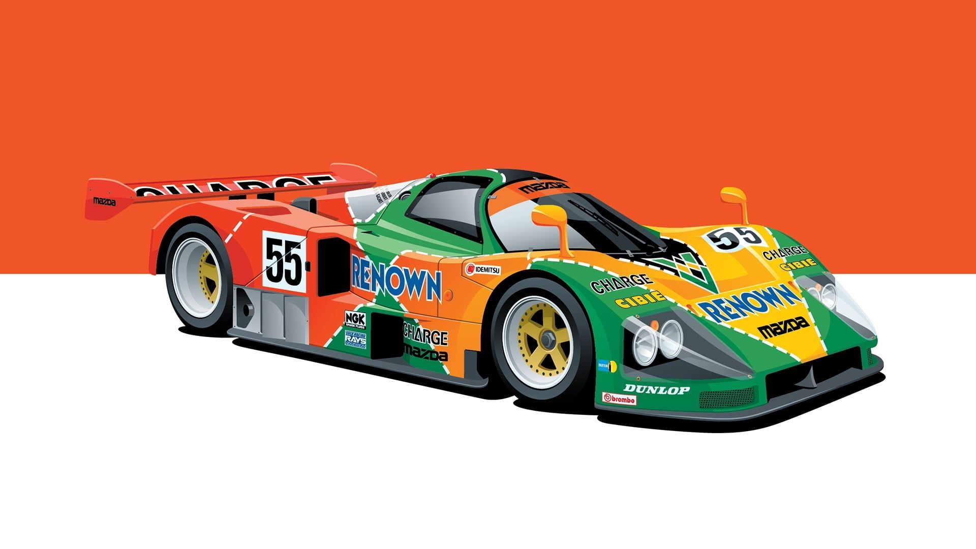 1920x1080 poster #car race cars mazda 787b Le Mans P #wallpaper #hdwallpaper #desktop. Mazda, Automotive art, Race cars, Desktop