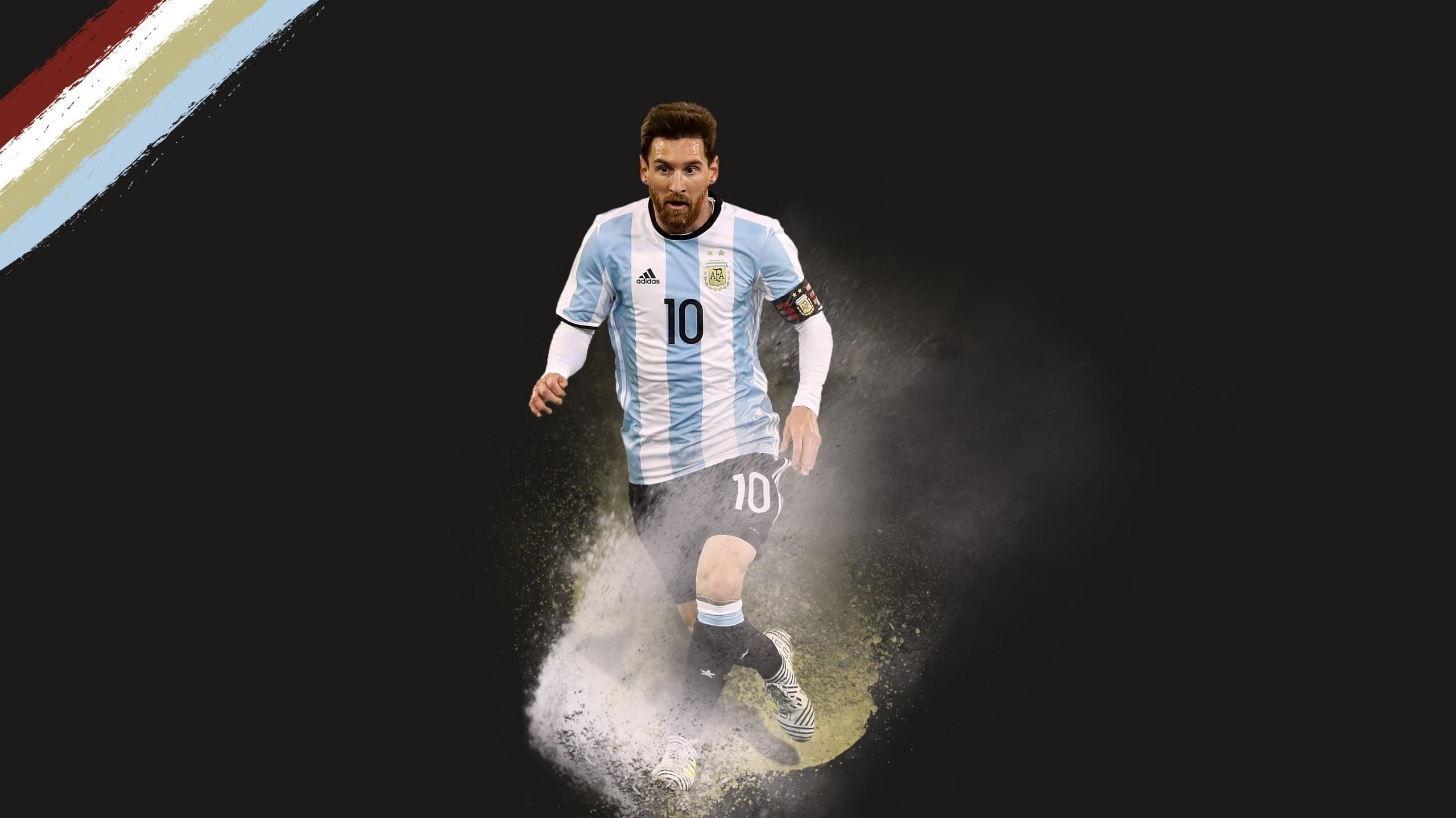 2560x1440 Wallpaper Lionel Messi, soccer, football, 4k, Sport, Desktop