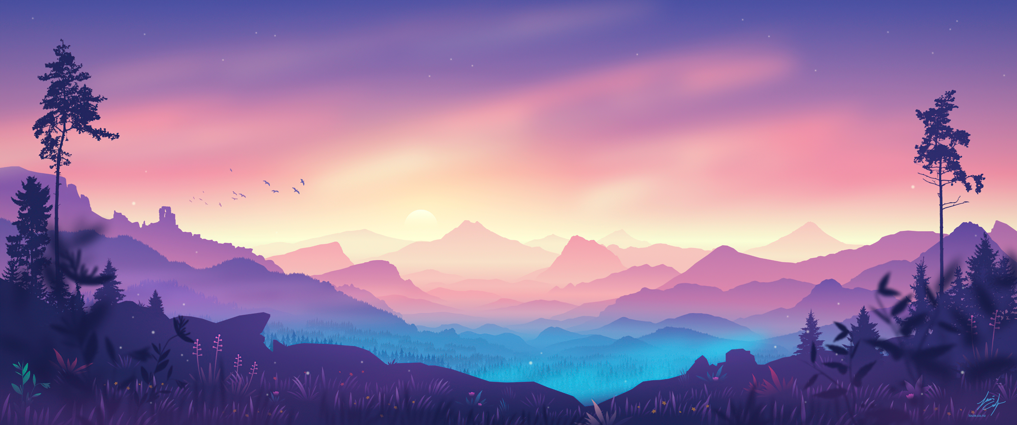 3440x1440 WidescreenWallpaper, Dual Screen