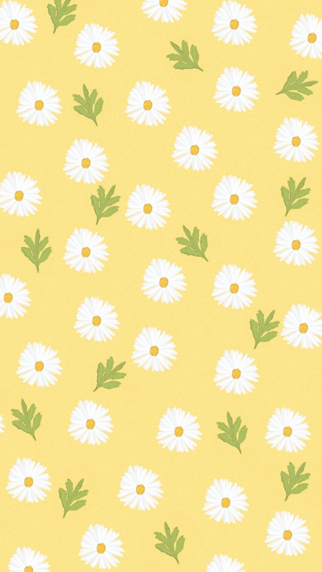 1250x2210 Daisy Tumblr Pastel Yellow Aesthetic.novocom.top, Phone