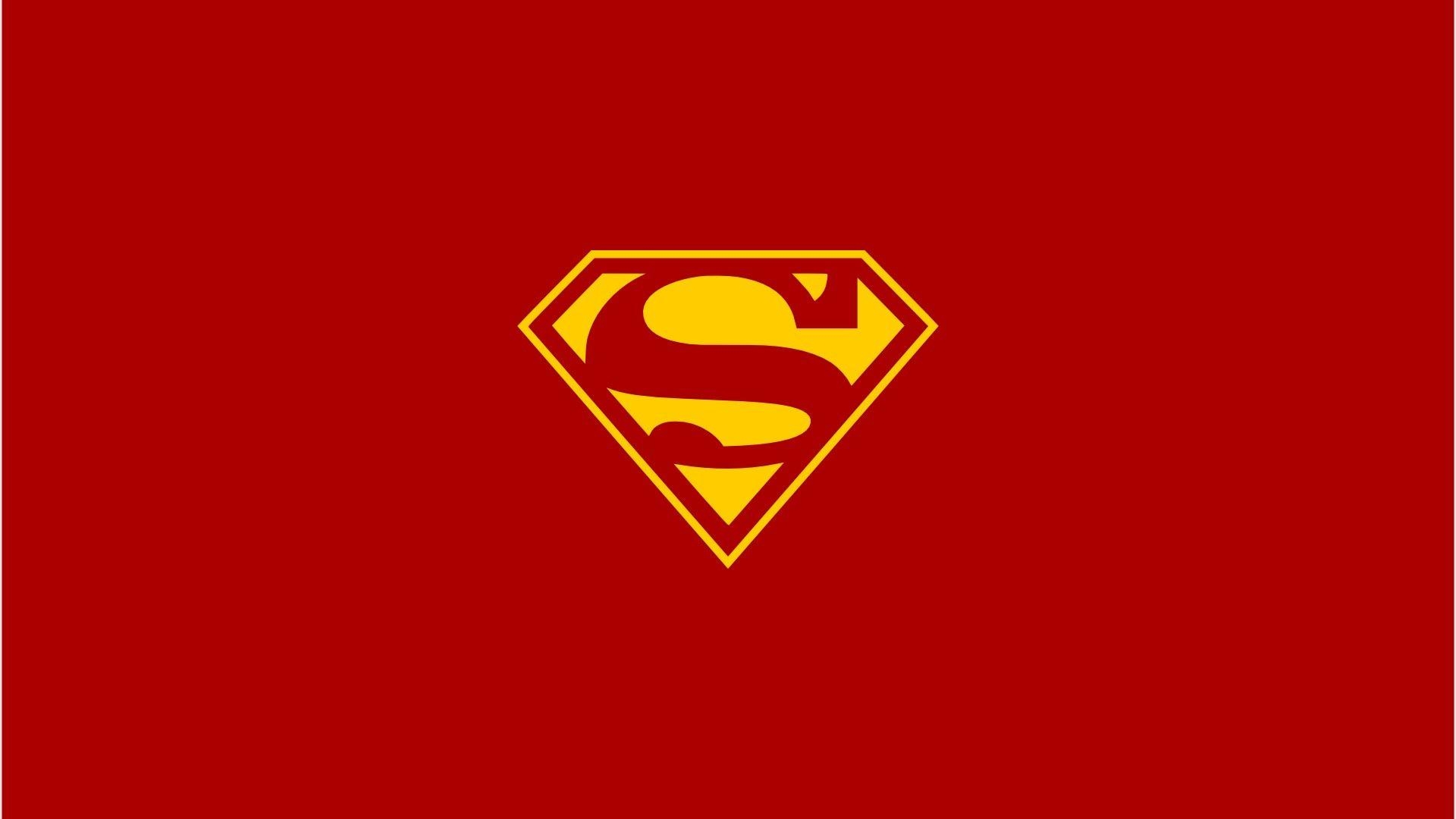 1920x1080 Red dc comics superman superheroes logo simple wallpaper, Desktop