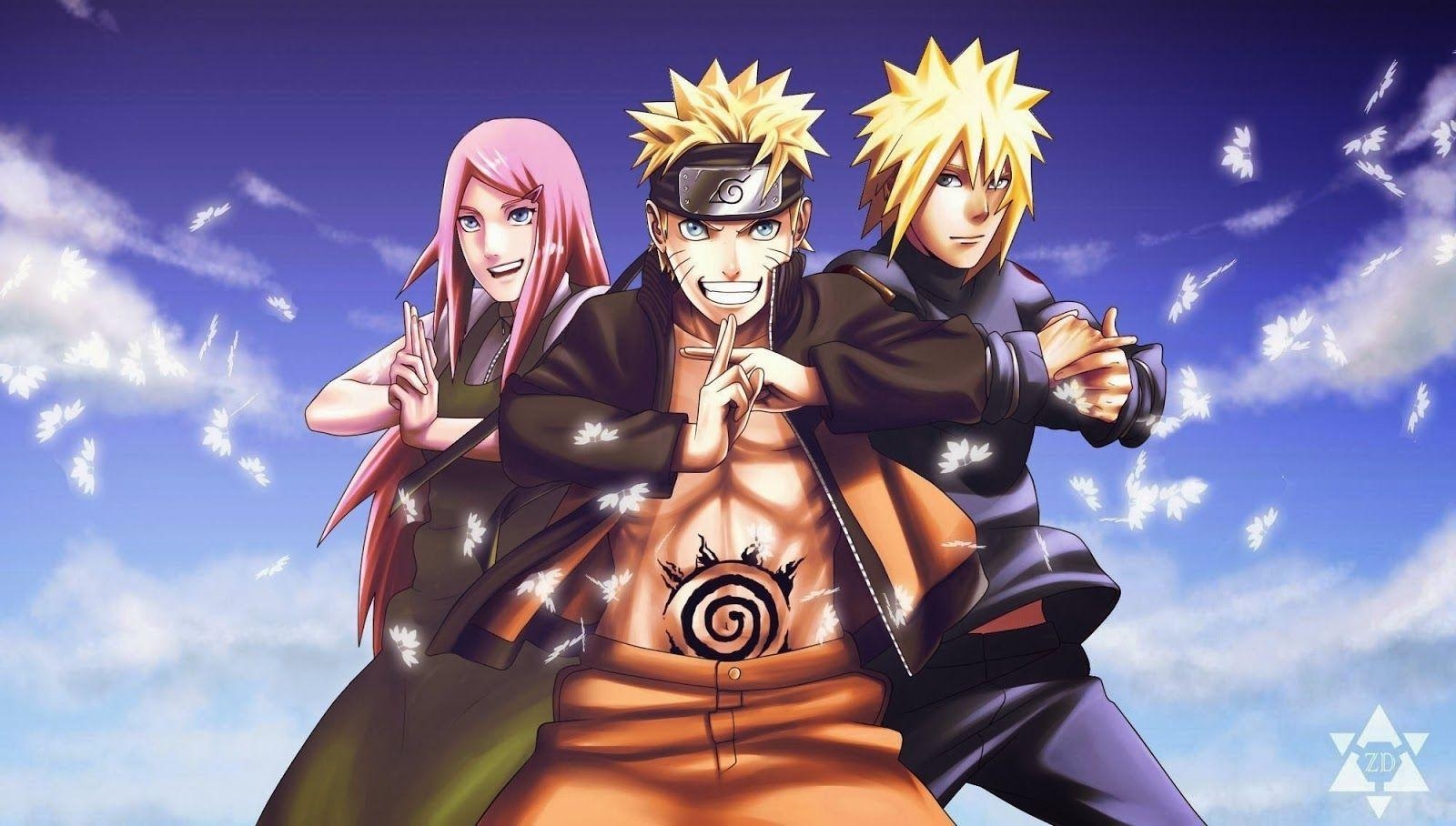 1600x910 WATASHIWA- NARUTO: Kushina Naruto and Minato together Wallpaper, Desktop