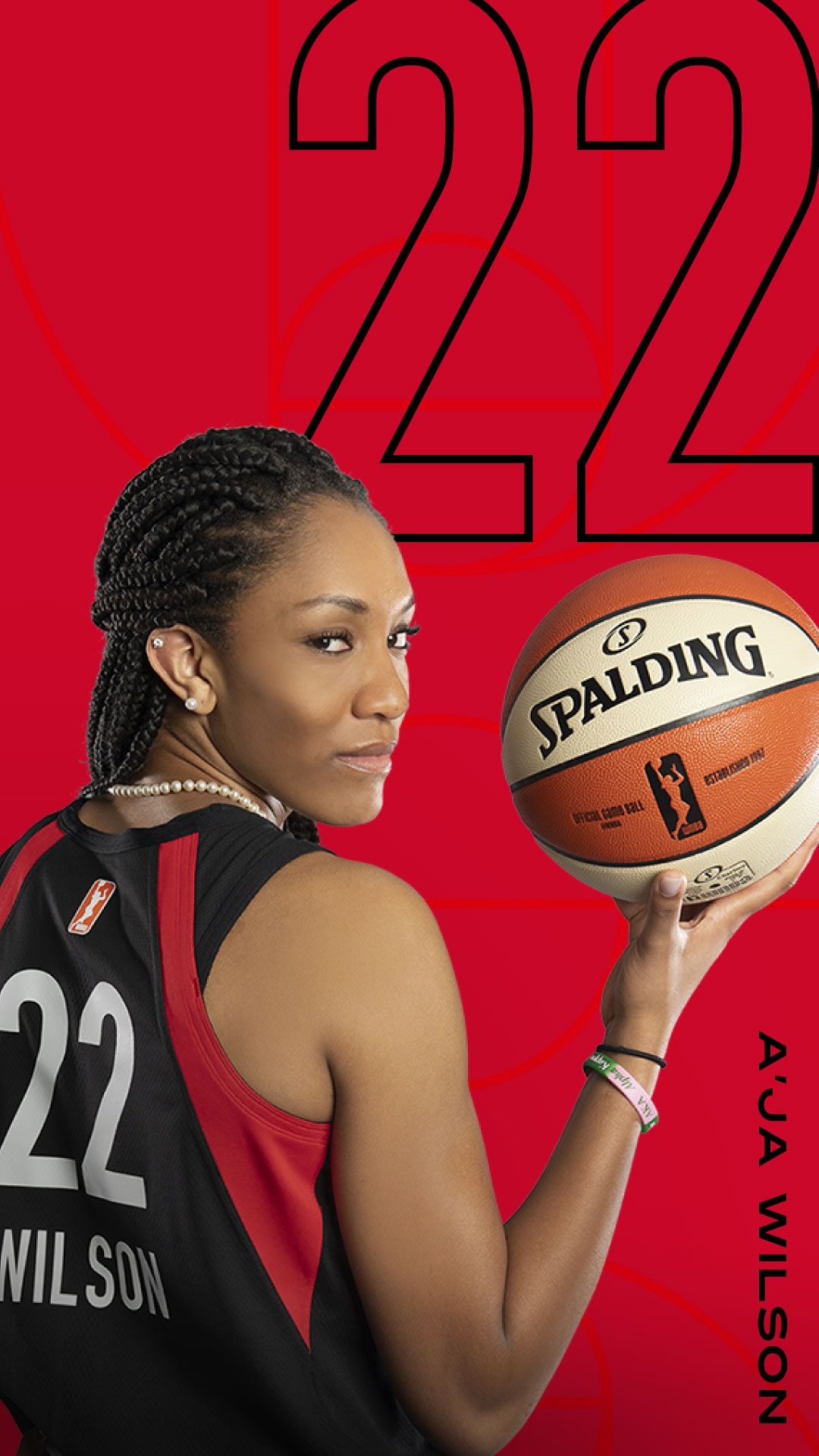 1080x1920 A'ja Wilson Basketball Wallpaper WNBA, Phone