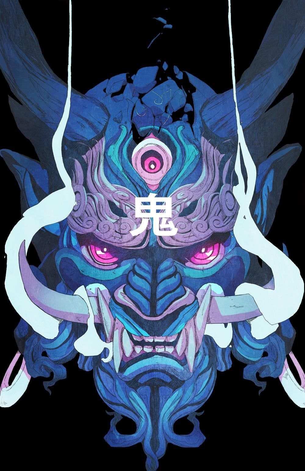 1000x1550 Oni Mask [], Phone