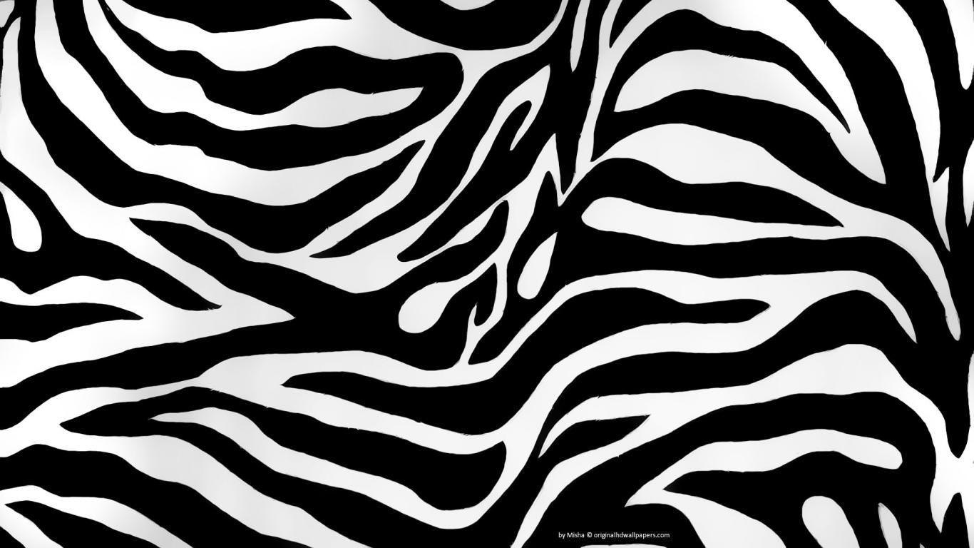 1370x770 Zebra Print Wallpaper, Desktop