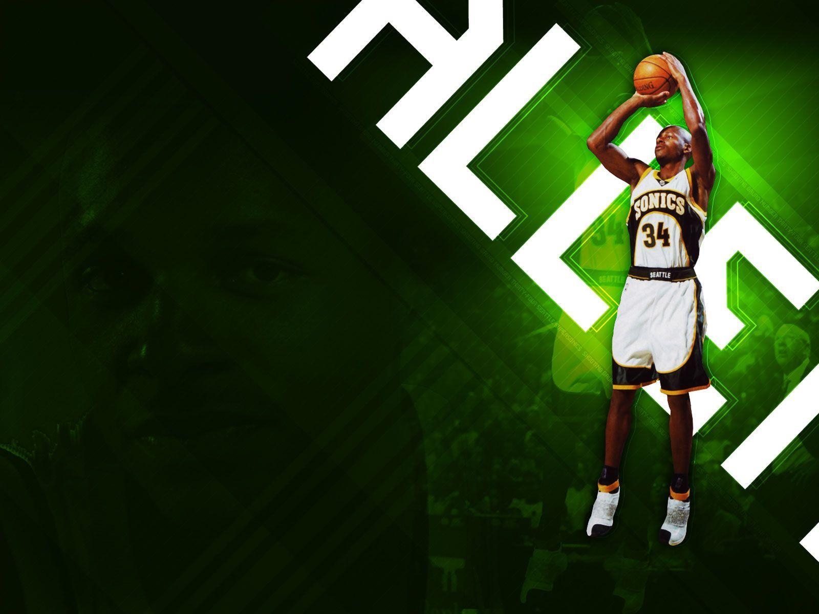 1600x1200 Ray Allen Shooting Wallpaper. Basketball Wallpaper at, Desktop