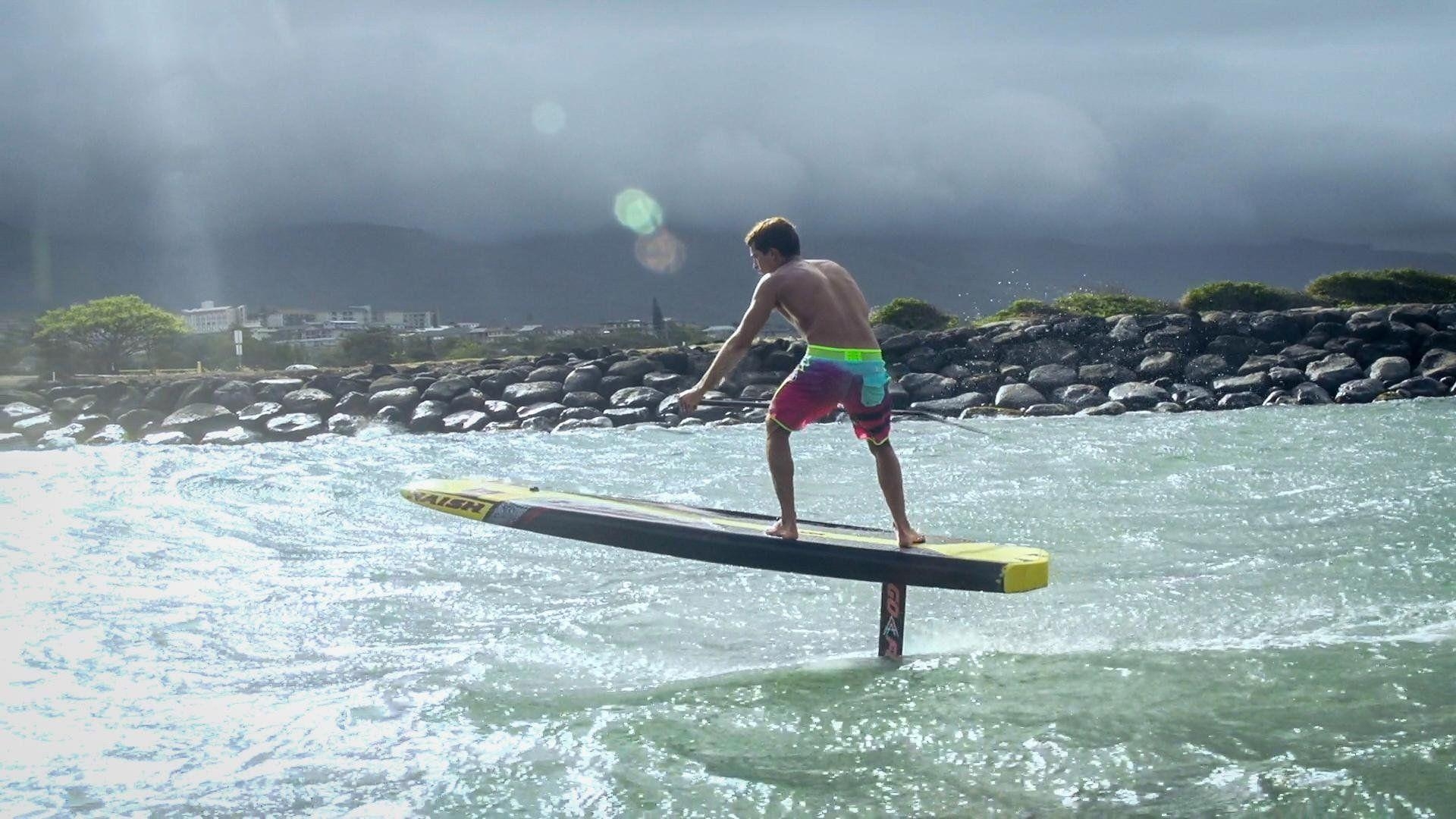 1920x1080 Watch A Stand Up Paddle Board Fly In The Water, Desktop