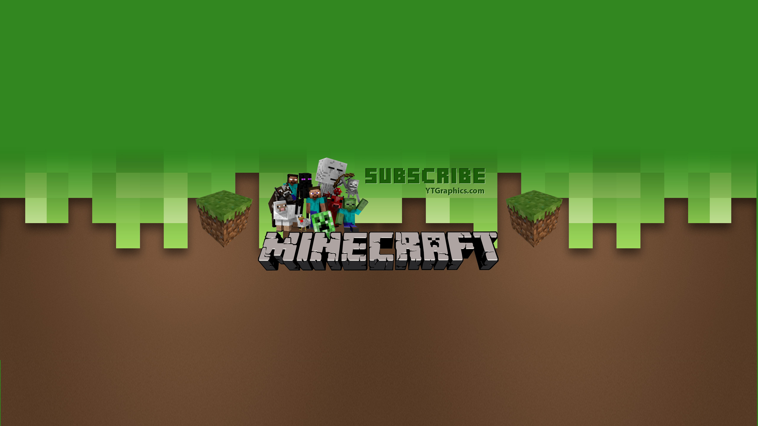 2560x1440 Youtube Of Minecraft HD Photo Gallery Youtube Channel Art Banner HD Wallpaper, Desktop