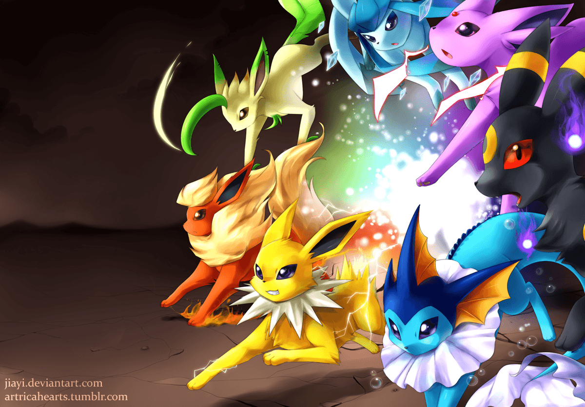 1200x840 Ready To Attack Pokemon Eeveelution Wallpaper Power FREE, Desktop