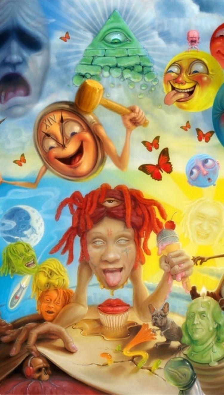 750x1330 Trippie Redd'S A TRIP iPhone Wallpaper #trippieredd #hiphop, Phone