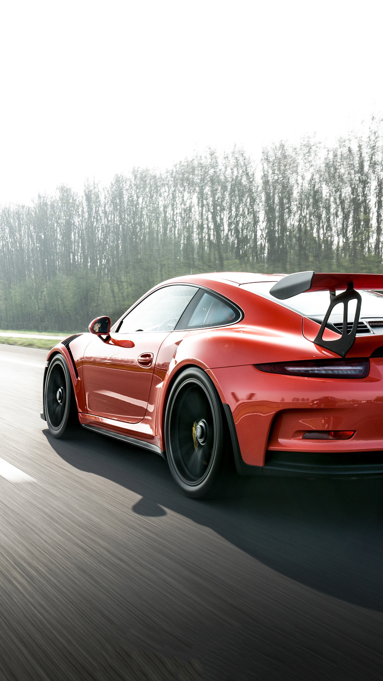 750x1340 Porsche 911 GT3 RS 2018 5k Rear iPhone iPhone 6S, iPhone 7 HD 4k Wallpaper, Image, Background, Photo and Picture, Phone