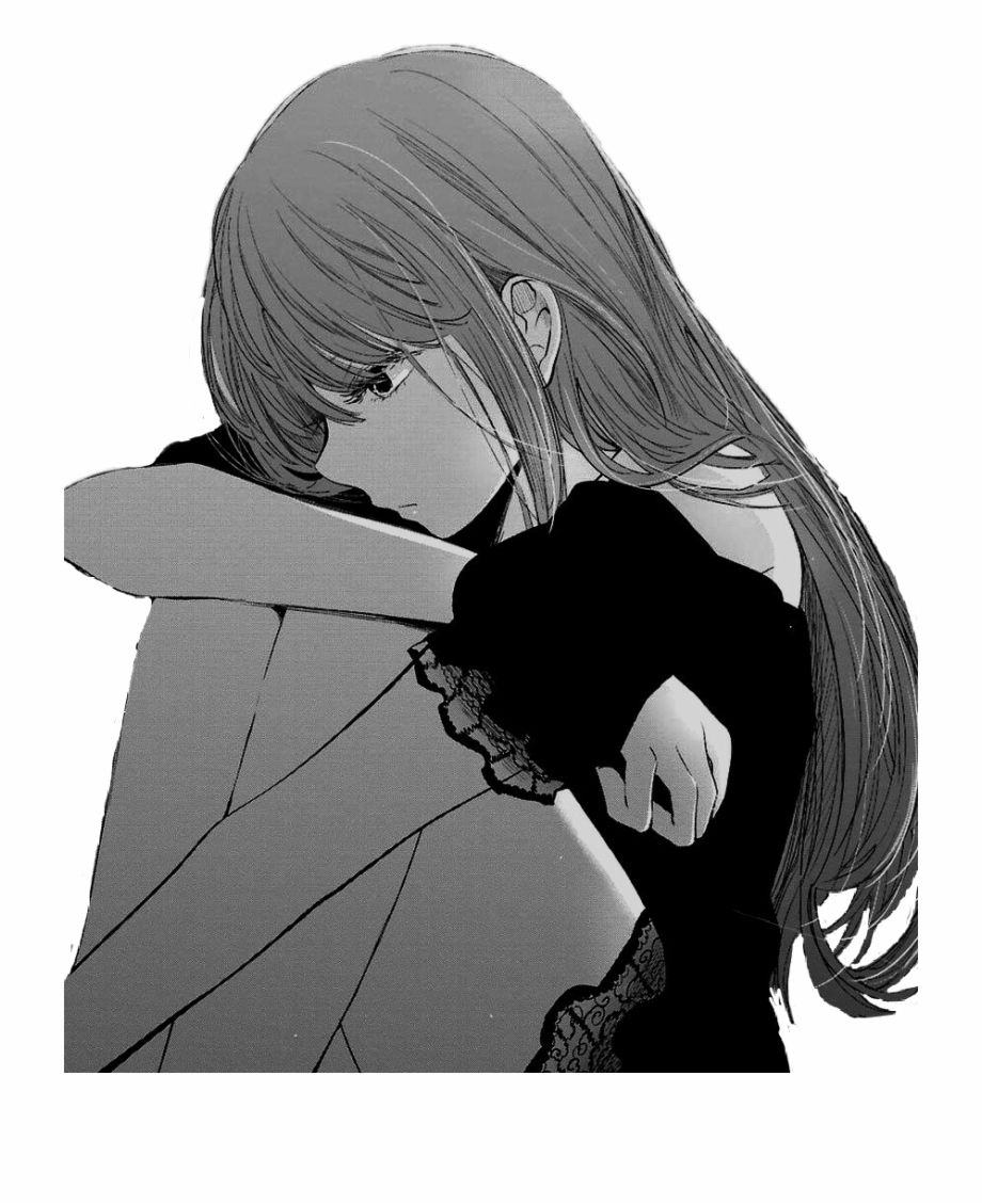 920x1130 Girl Anime Manga Sad. Transparent PNG Download, Phone