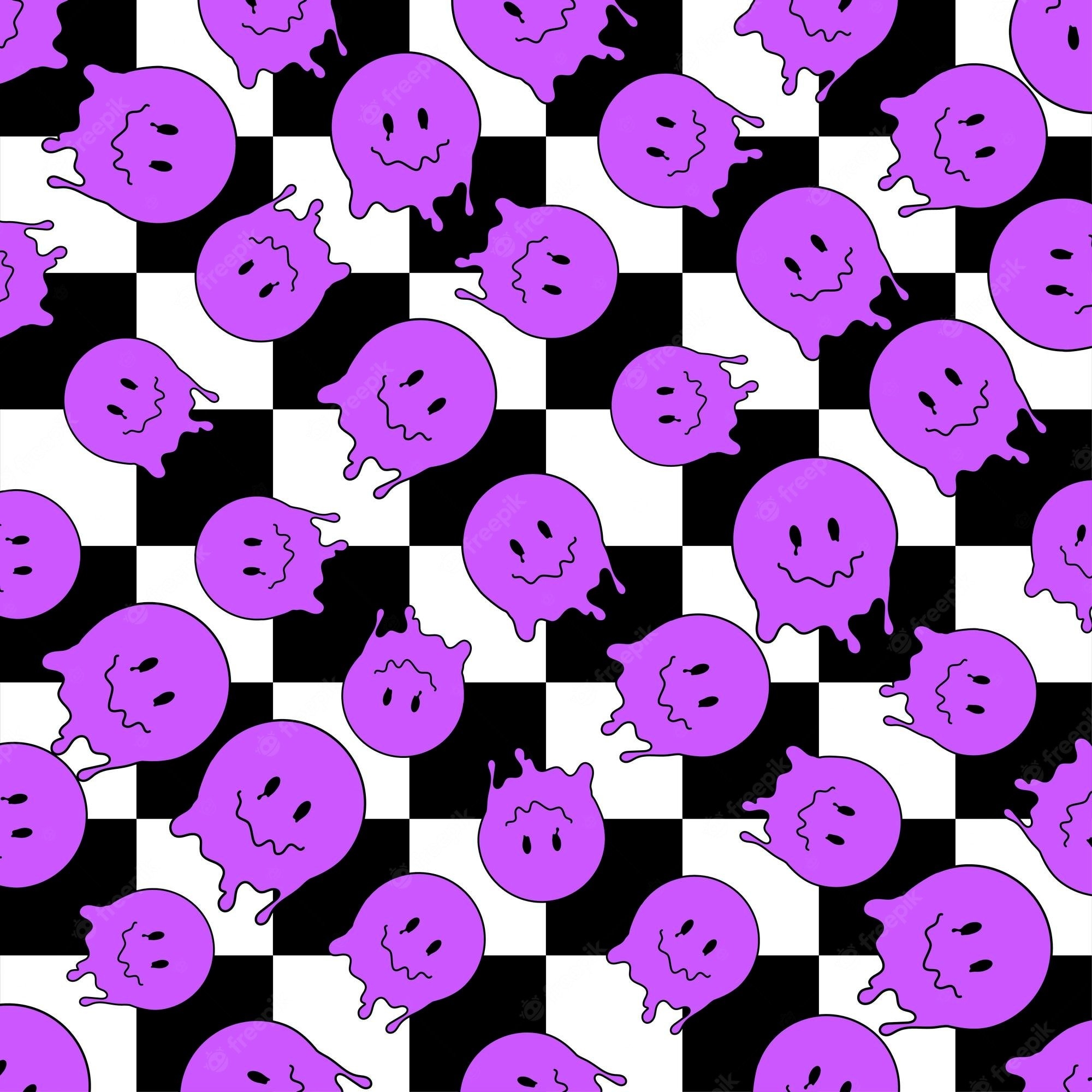 2000x2000 Premium Vector. Funny smile dope faces seamless pattern psychedelic surreal techno melt smile background trippy smiley faces techno melting smile face cartoon background wallpaper concept art y2k aesthetic, Phone