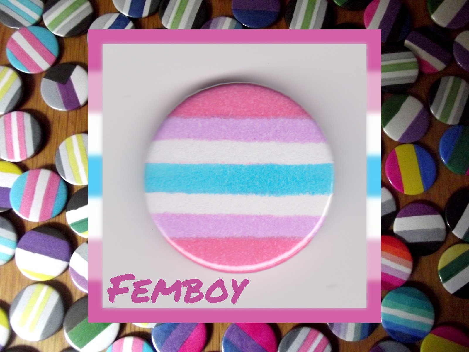 1600x1200 Femboy Pride Badge, Desktop